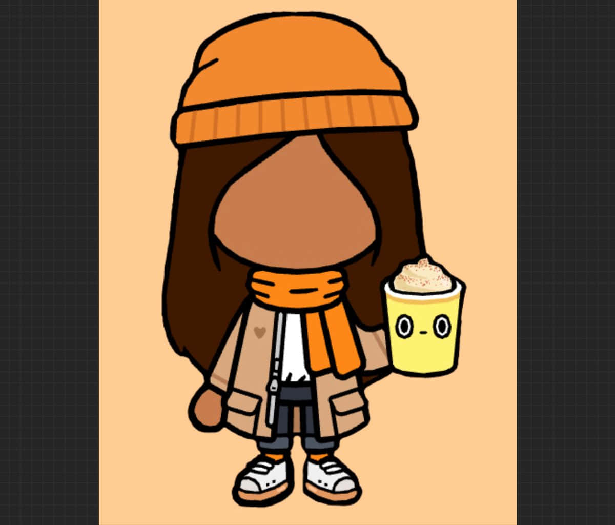 Естетичний вектор мистецтва Нарі з Toca Life Шпалери