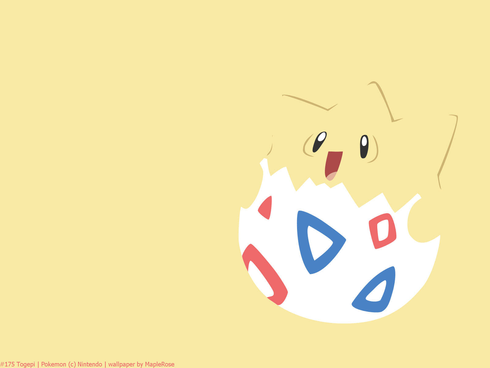 Жовтий Togepi Милий та Крутий Покемон Шпалери