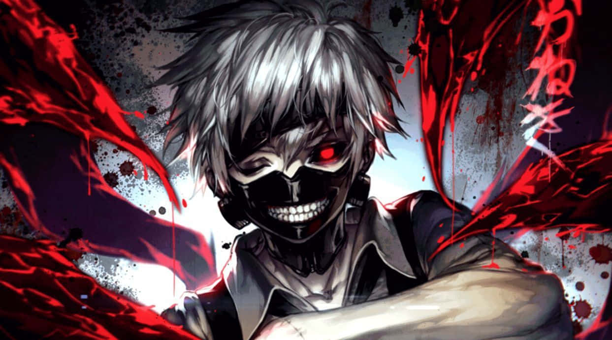Крутий аніме Tokyo Ghoul Канекі Кен маска Шпалери