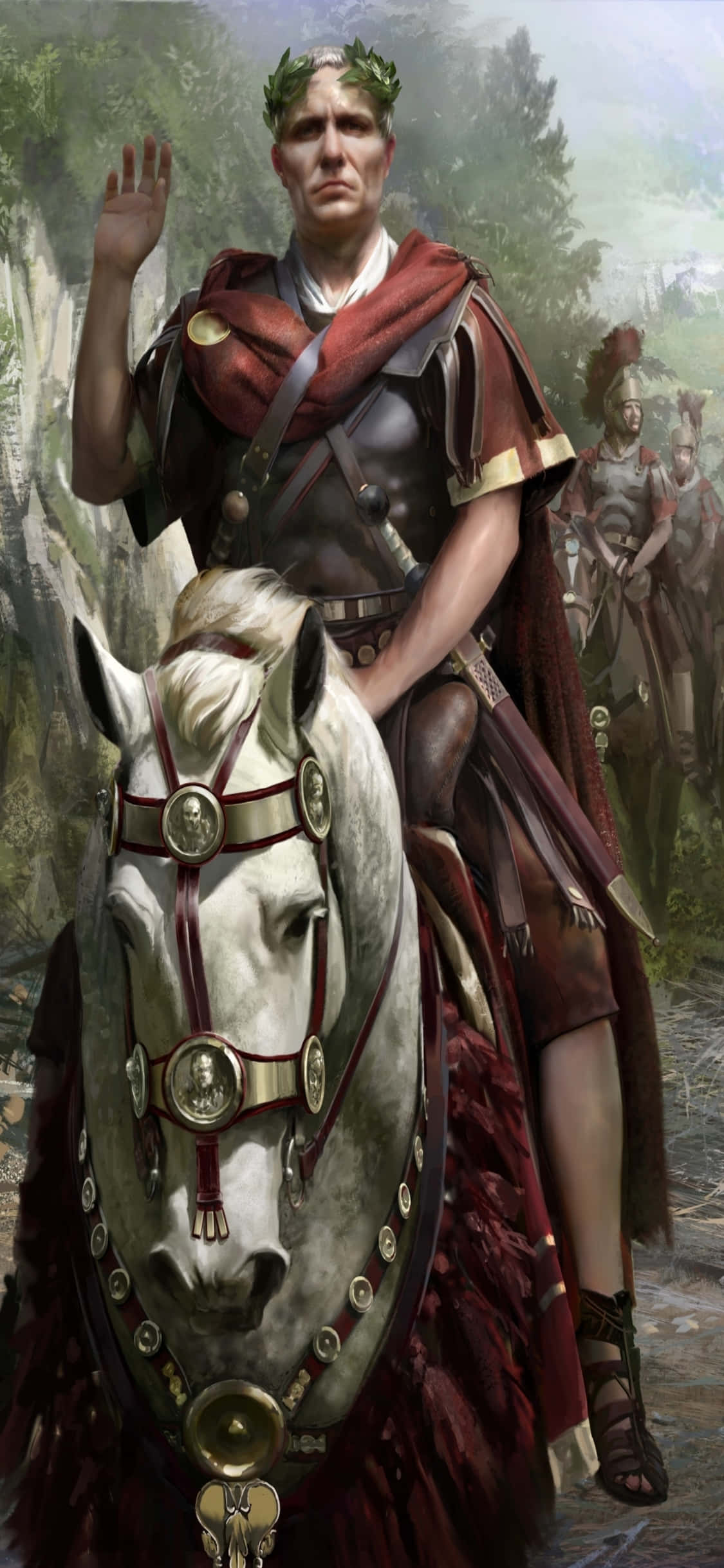 Завоюйте вневременные империи в Total War Rome 2 с мощью iPhone Xs Шпалери