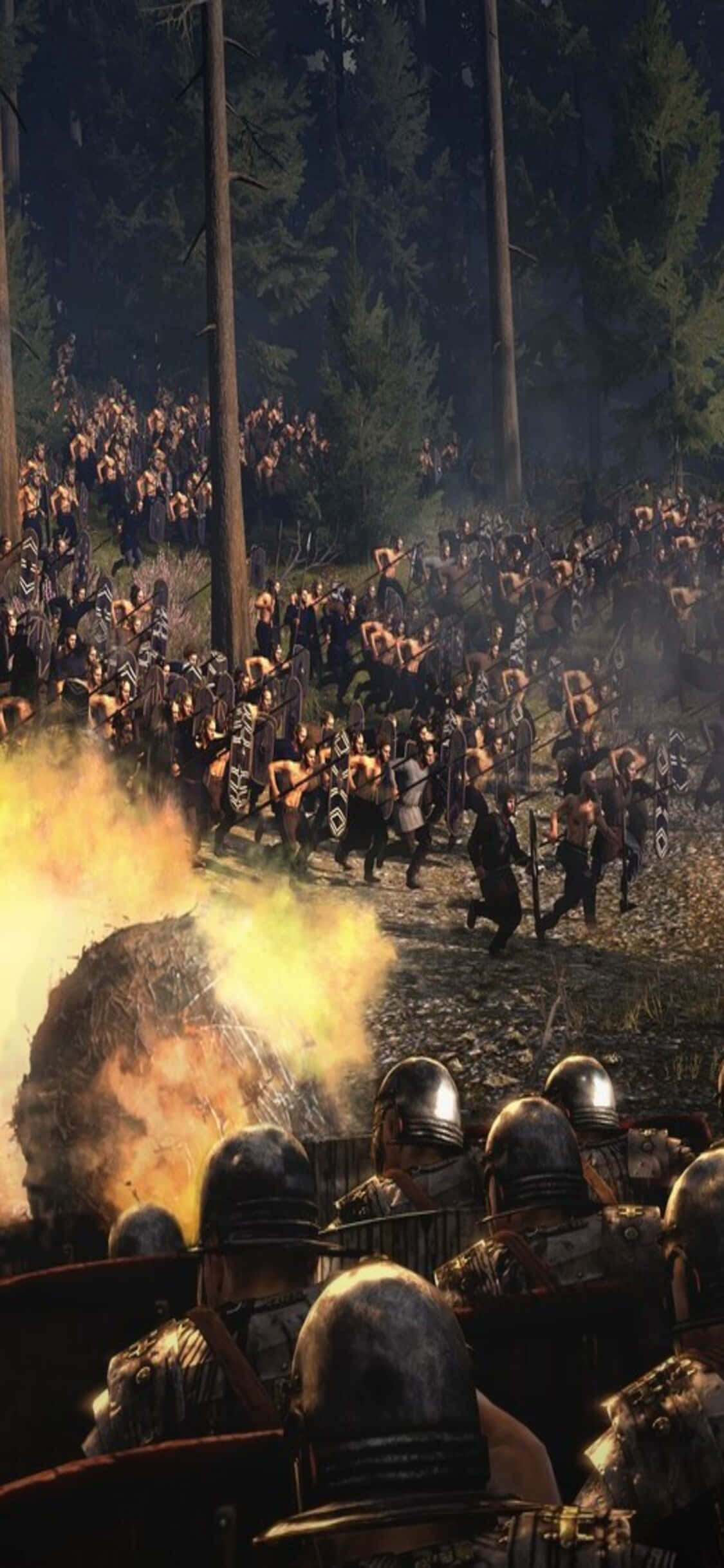 Відчуйте захоплення Total War: Rome II на вашому iPhone XS Шпалери