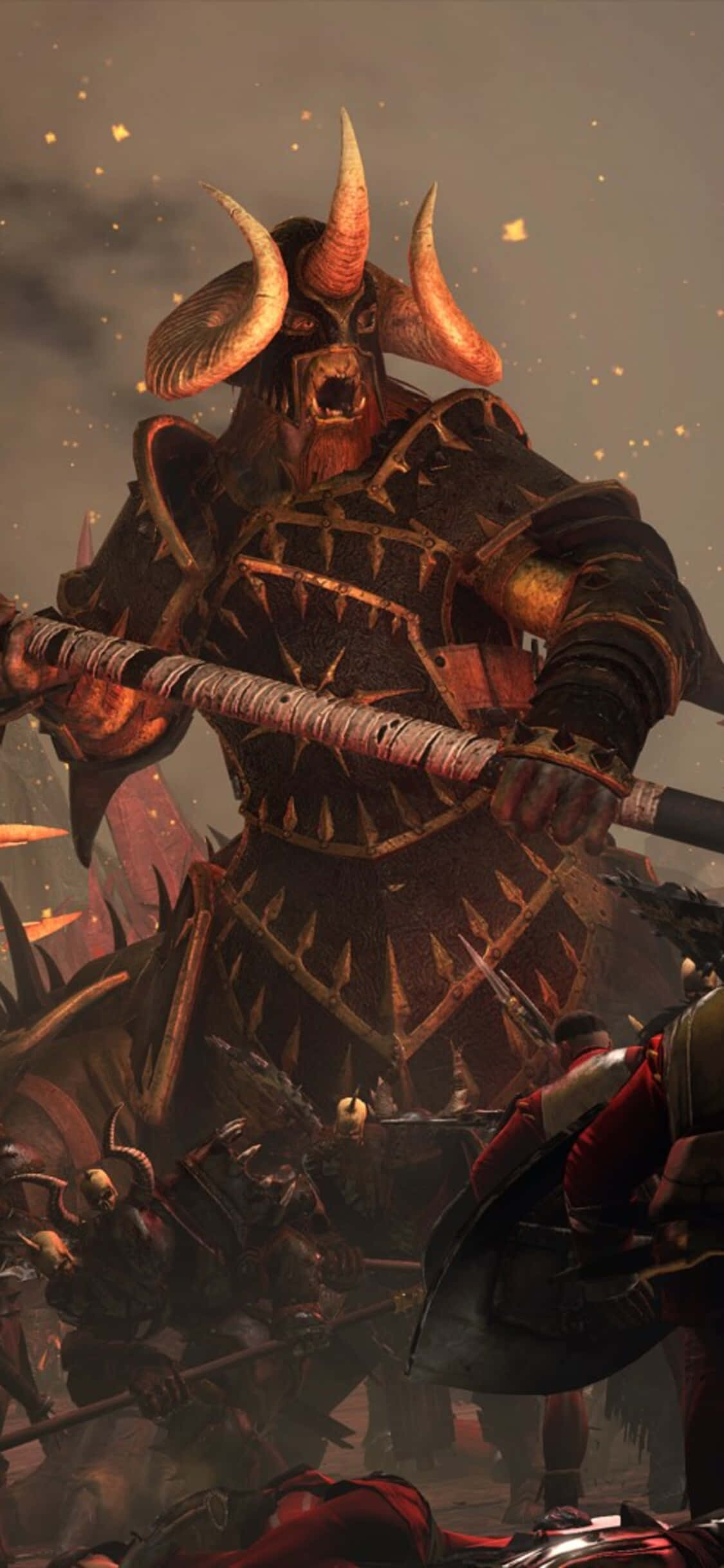Восстаньте и объедините усилия в кампании Total War Warhammer на вашем iPhone X Шпалери