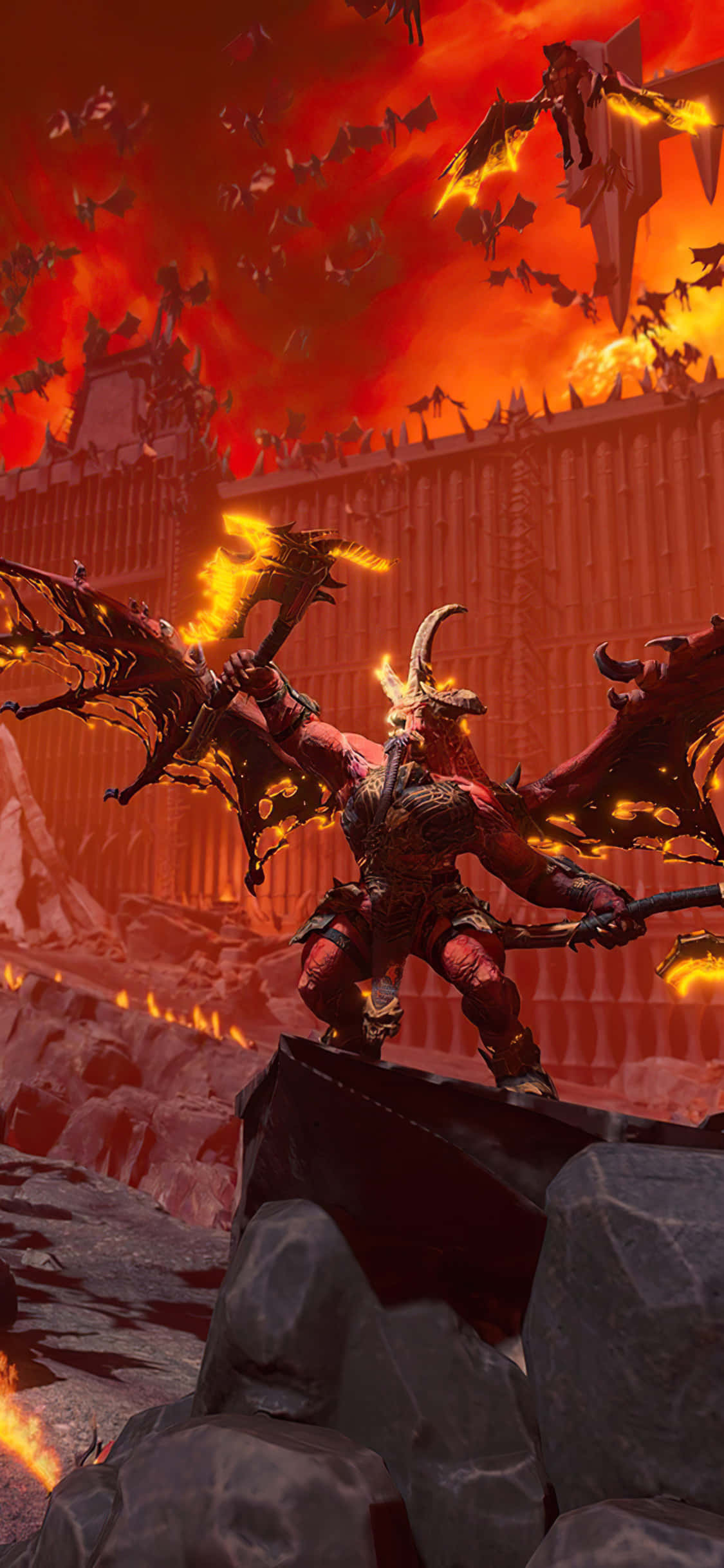 Готовьтесь к війні с Total Warhammer на ваш iPhone X Шпалери