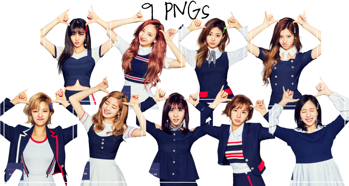 Жест рук у формі серця від учасниць Twice Шпалери