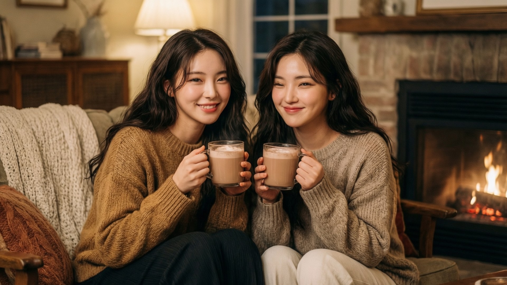 TWICE Затишний зимовий вечір Шпалери