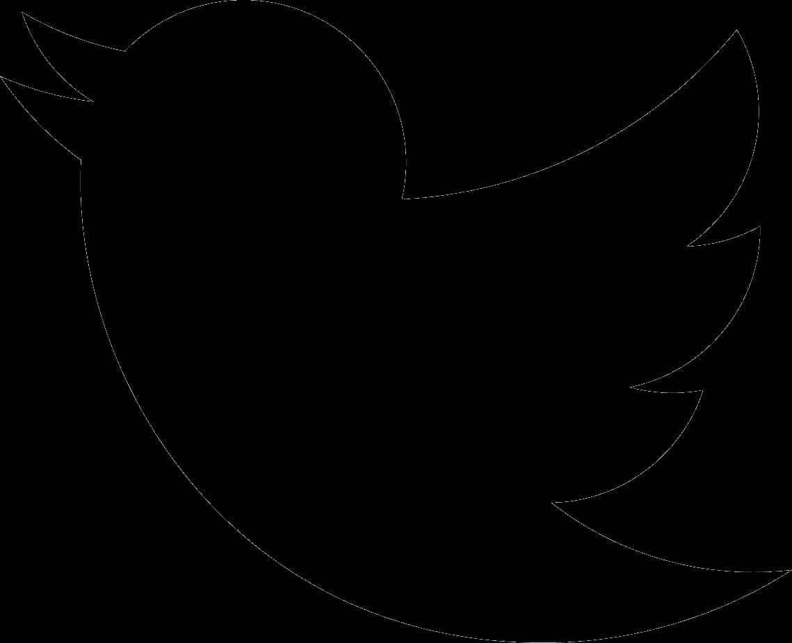 Черний силуэт логотипа Twitter Шпалери