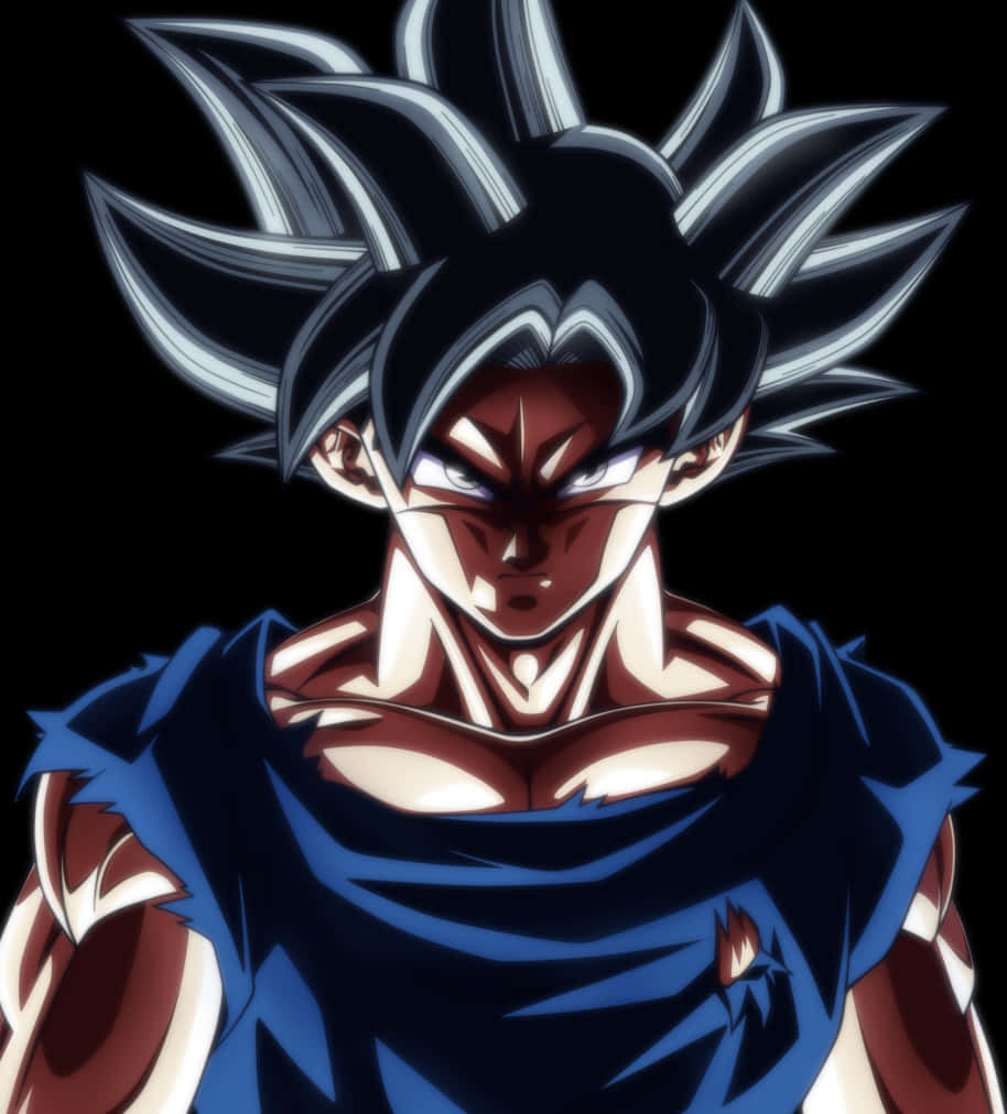 Інтенсивний взгляд Гоку в режимі Ultra Instinct Шпалери