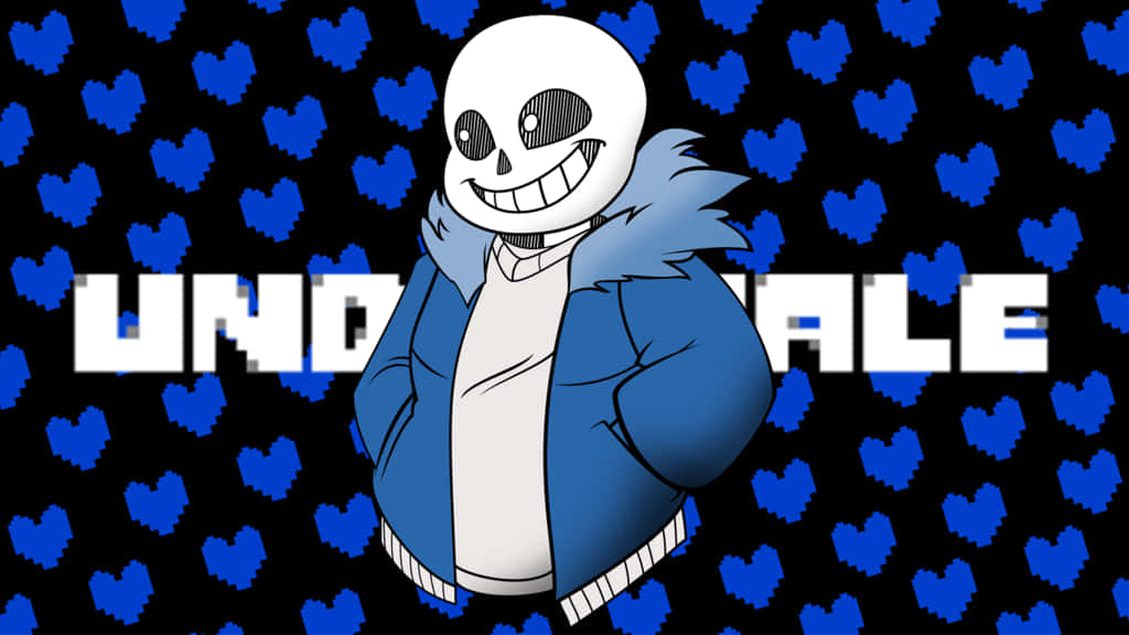Undertale Sans Сині Серця Шпалери