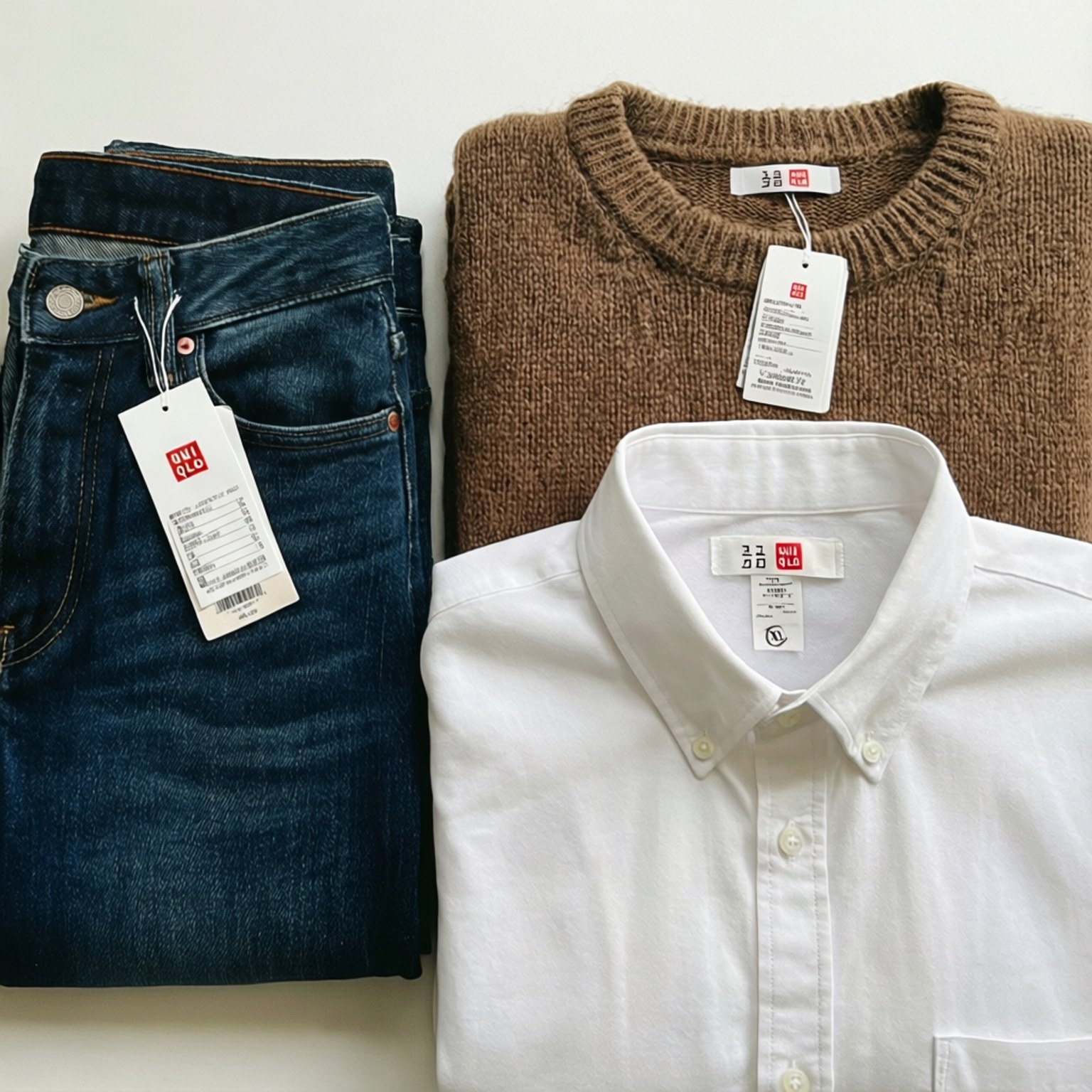 Uniqlo Flat Lay Шпалери