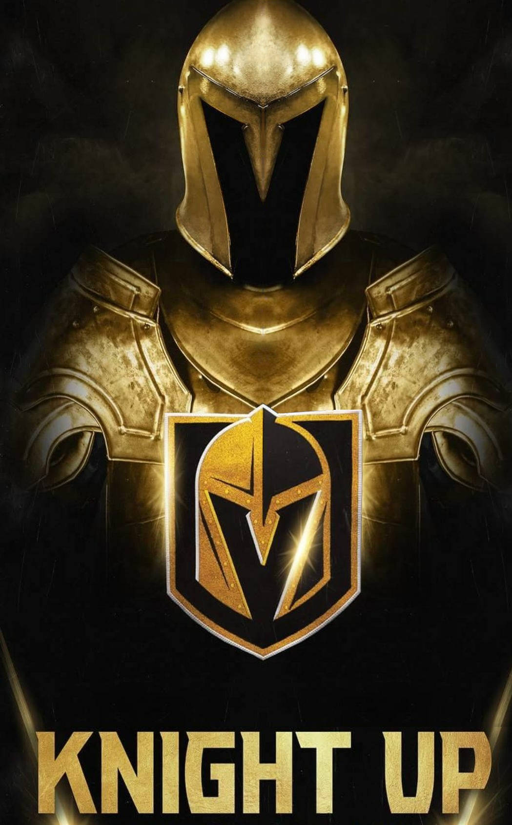 Захватывающее действие Vegas Golden Knights с их трансформирующимся логотипом Шпалери