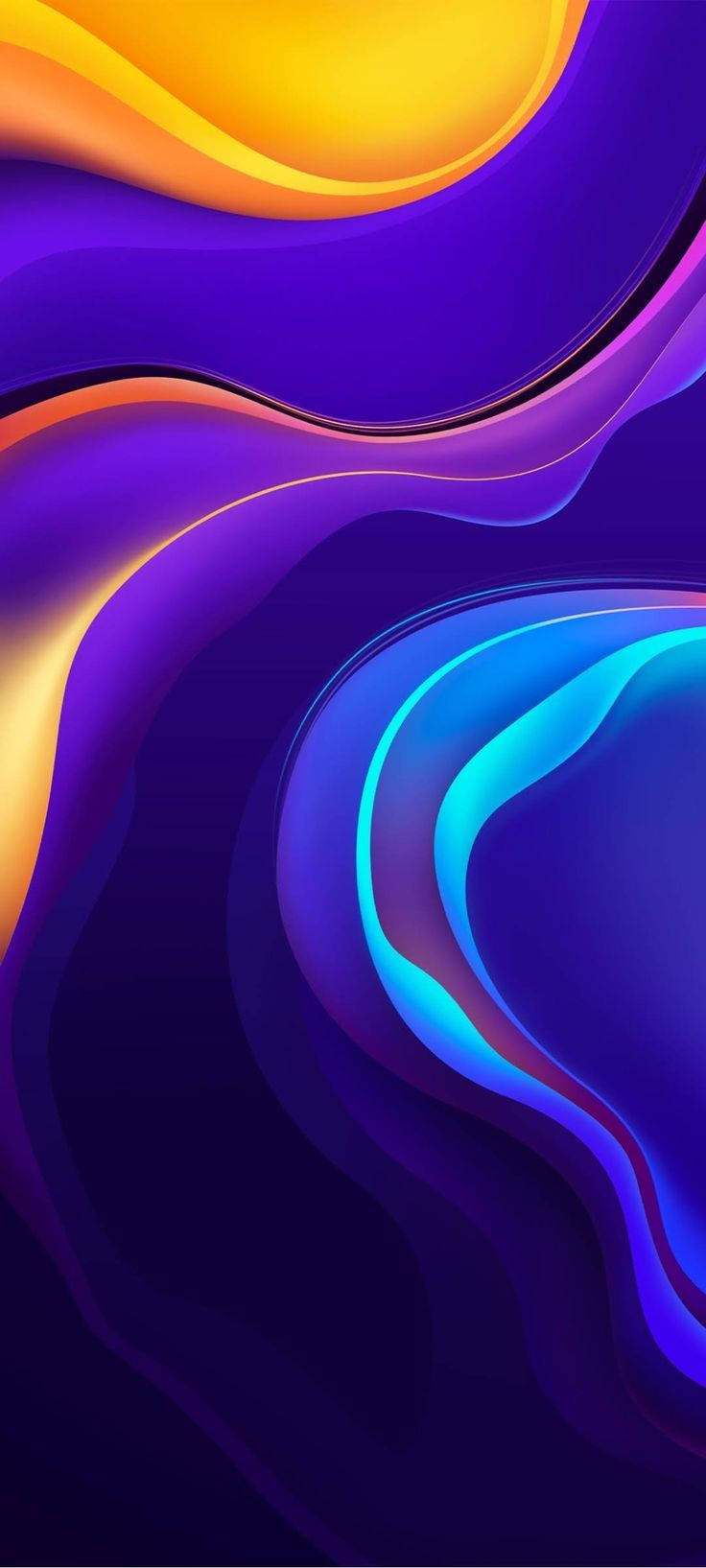 Vivo Y20 Фіолетова хвиля абстракція Шпалери
