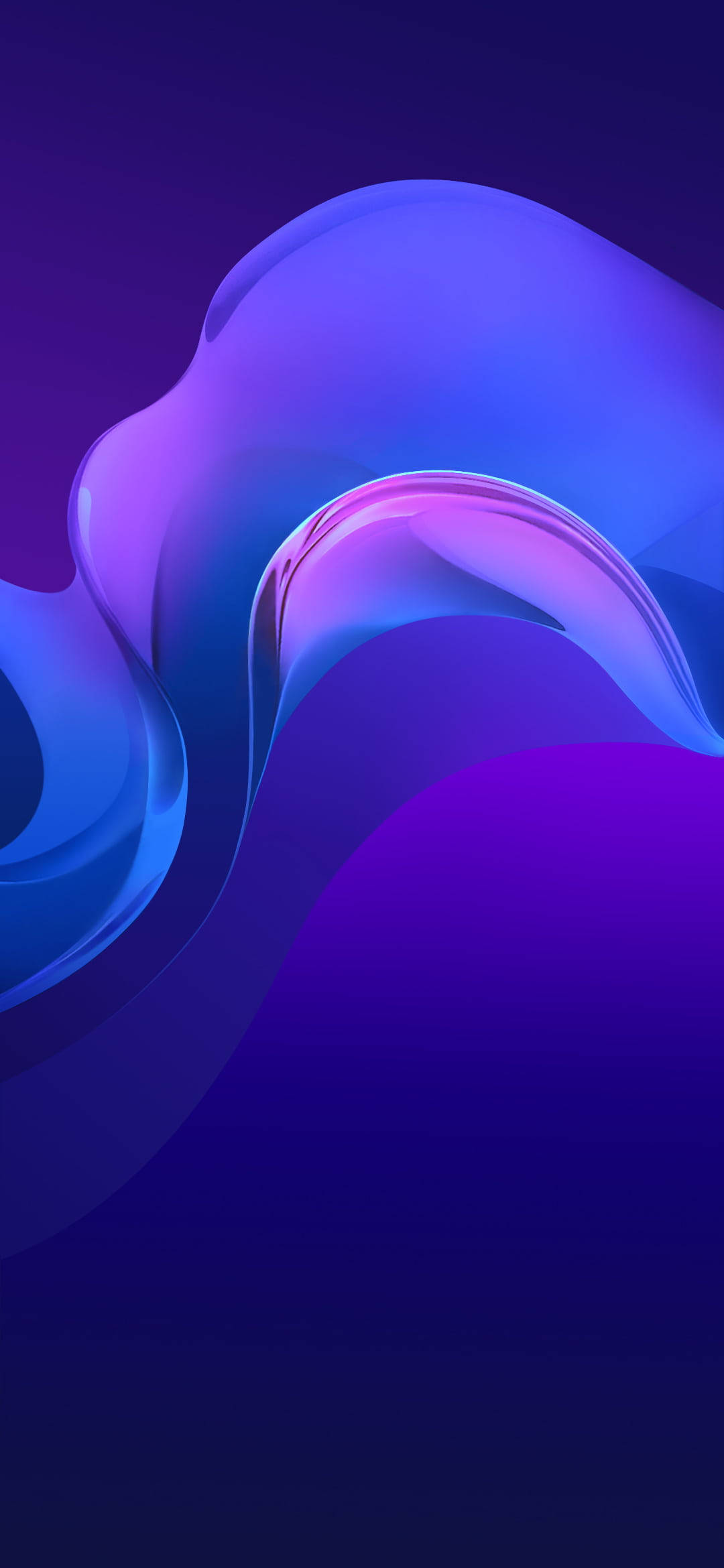 Vivo Y20 Фіолетова хвиля Шпалери