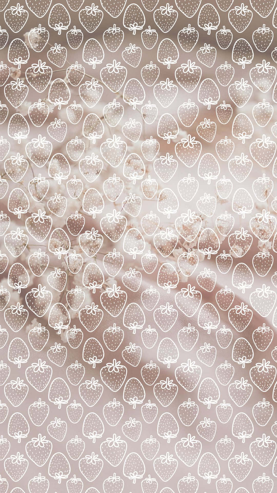 Естетичний VSCO-фон с полуницей Шпалери