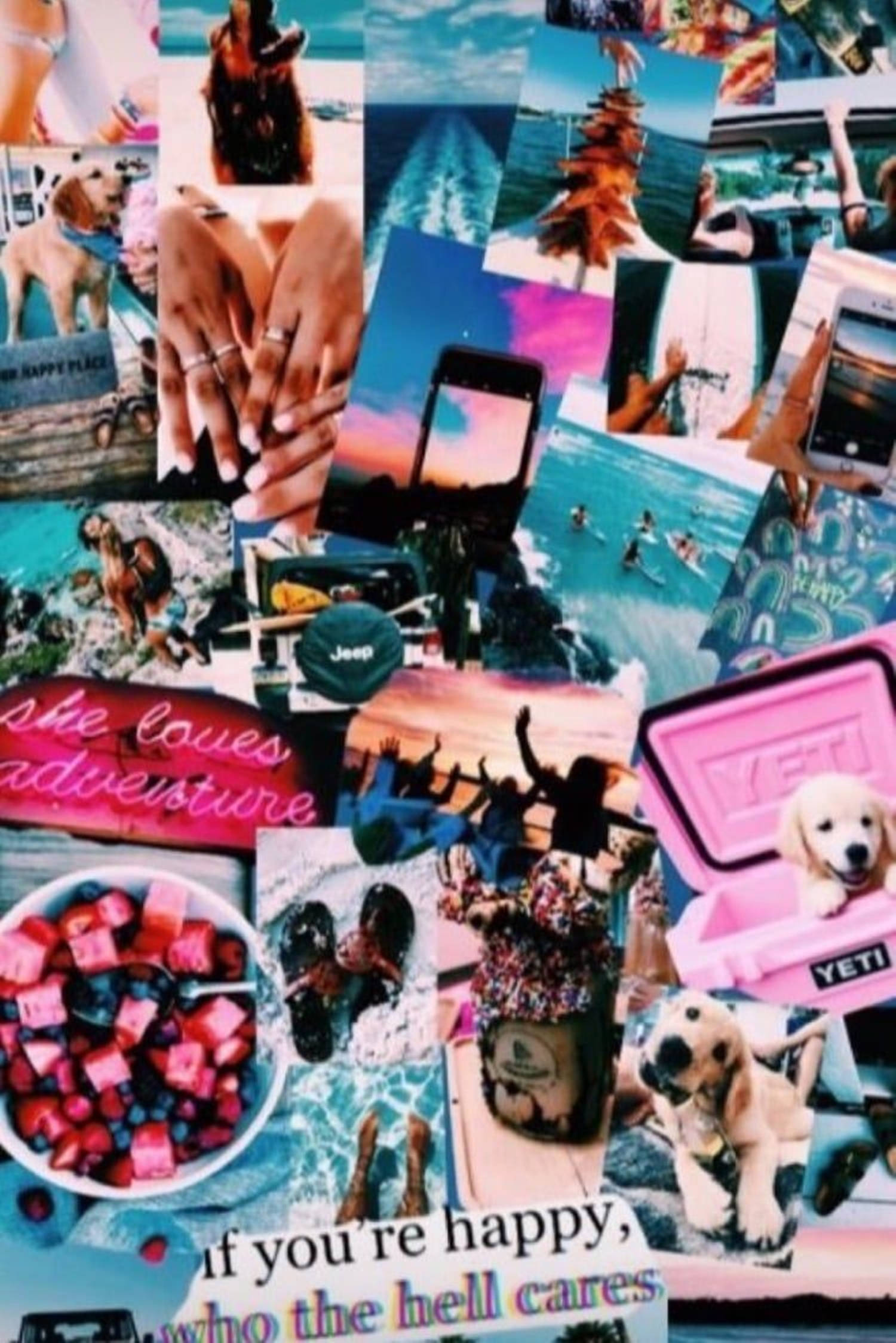 Естетична колажа VSCO «Кому яке діло» Шпалери