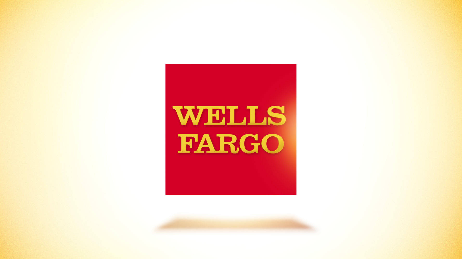 Простий жовтий градієнт Wells Fargo Шпалери