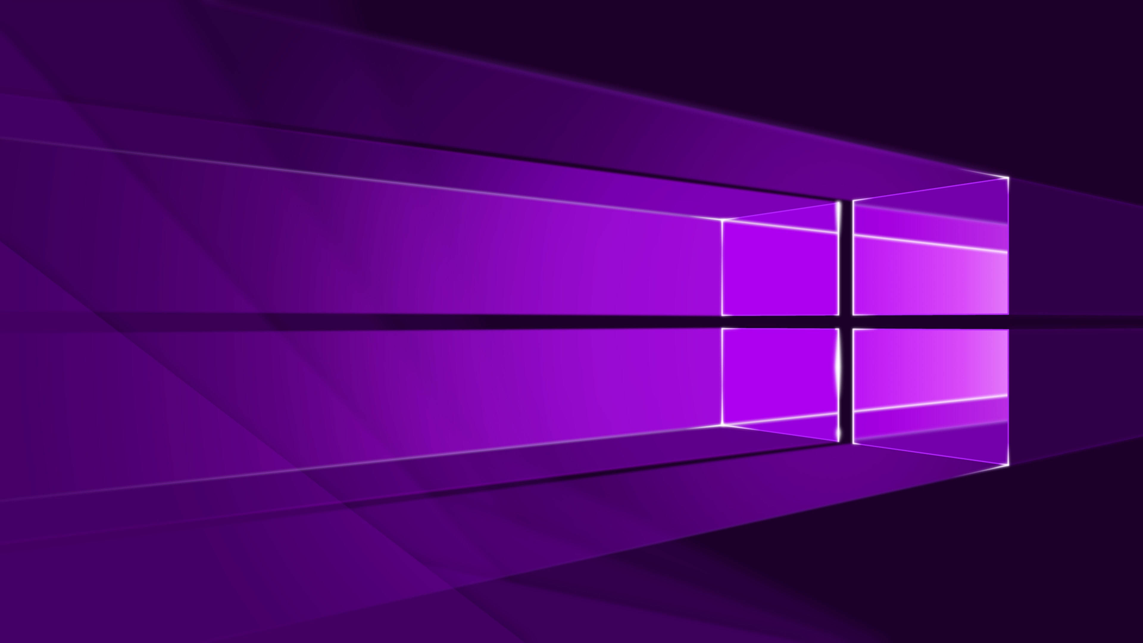 Темне неонове фіолетове логотип Windows Шпалери