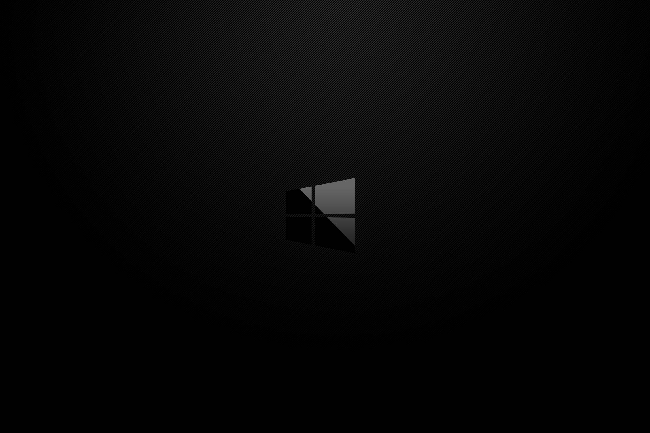 Темний мінімалістичний логотип Windows Шпалери
