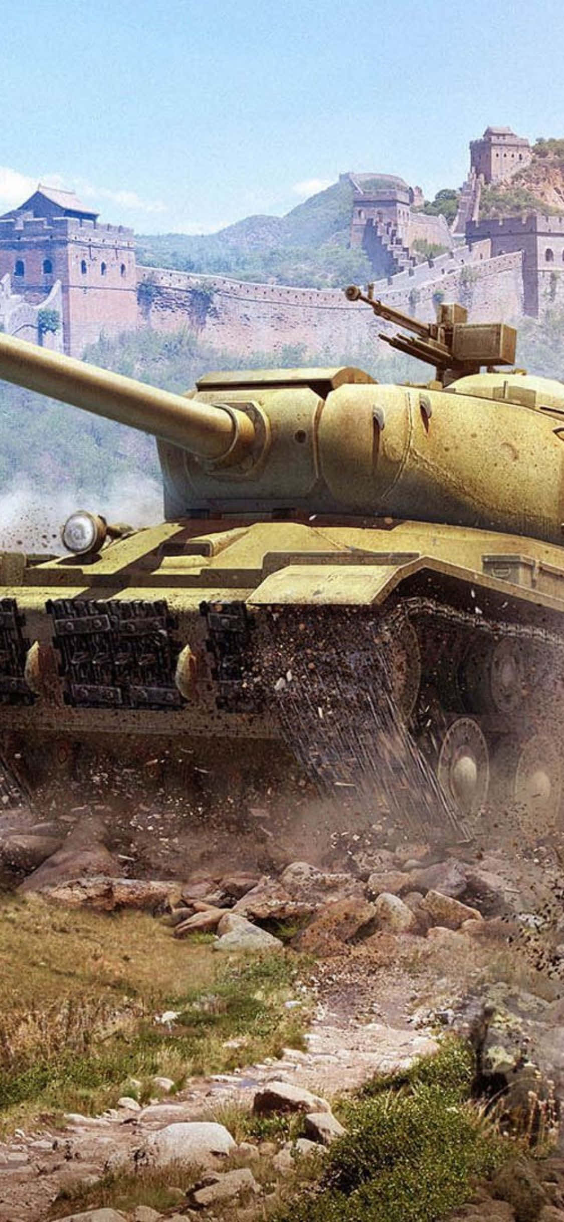 world of tanks - танк в пустыне Шпалери