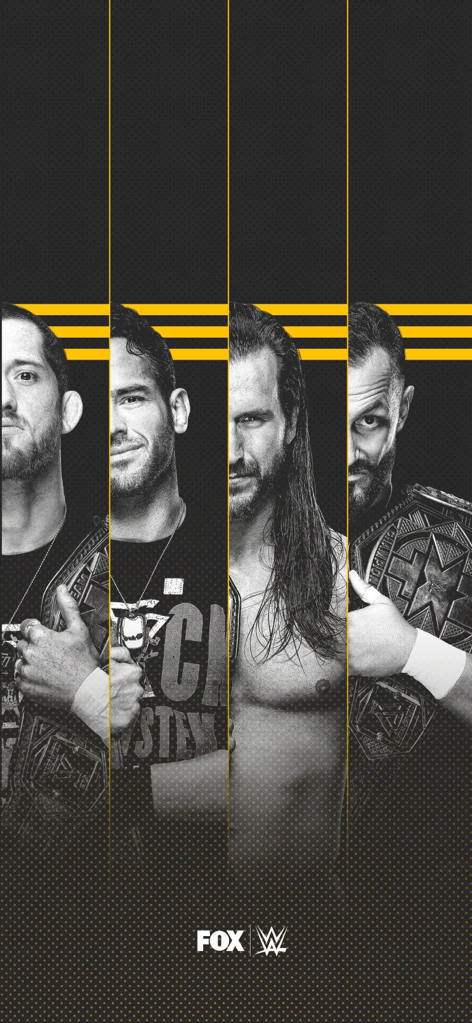 WWE Nxt Суперзвезди Чорно-Біле Шпалери