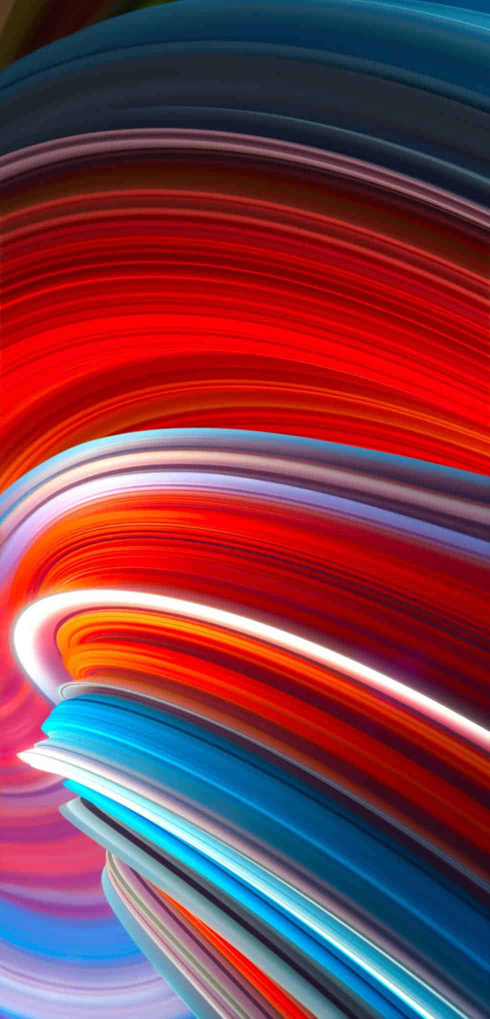 Смартфон Xiaomi на абстрактному фоні Шпалери