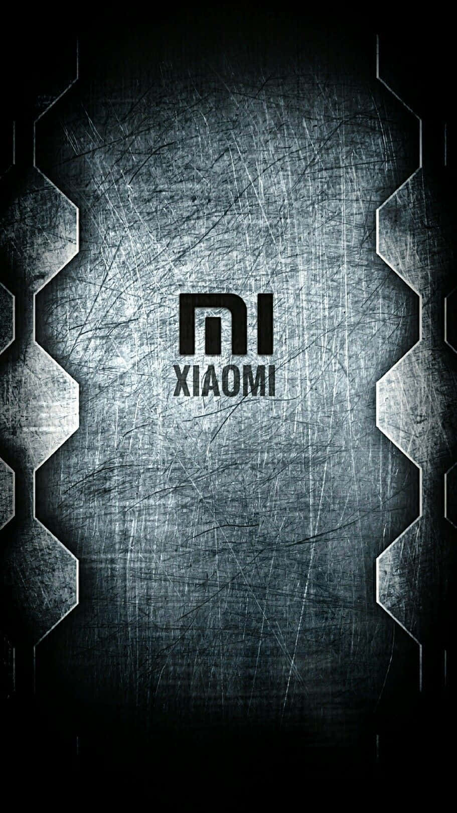 Стильний смартфон Xiaomi на абстрактному фоні Шпалери