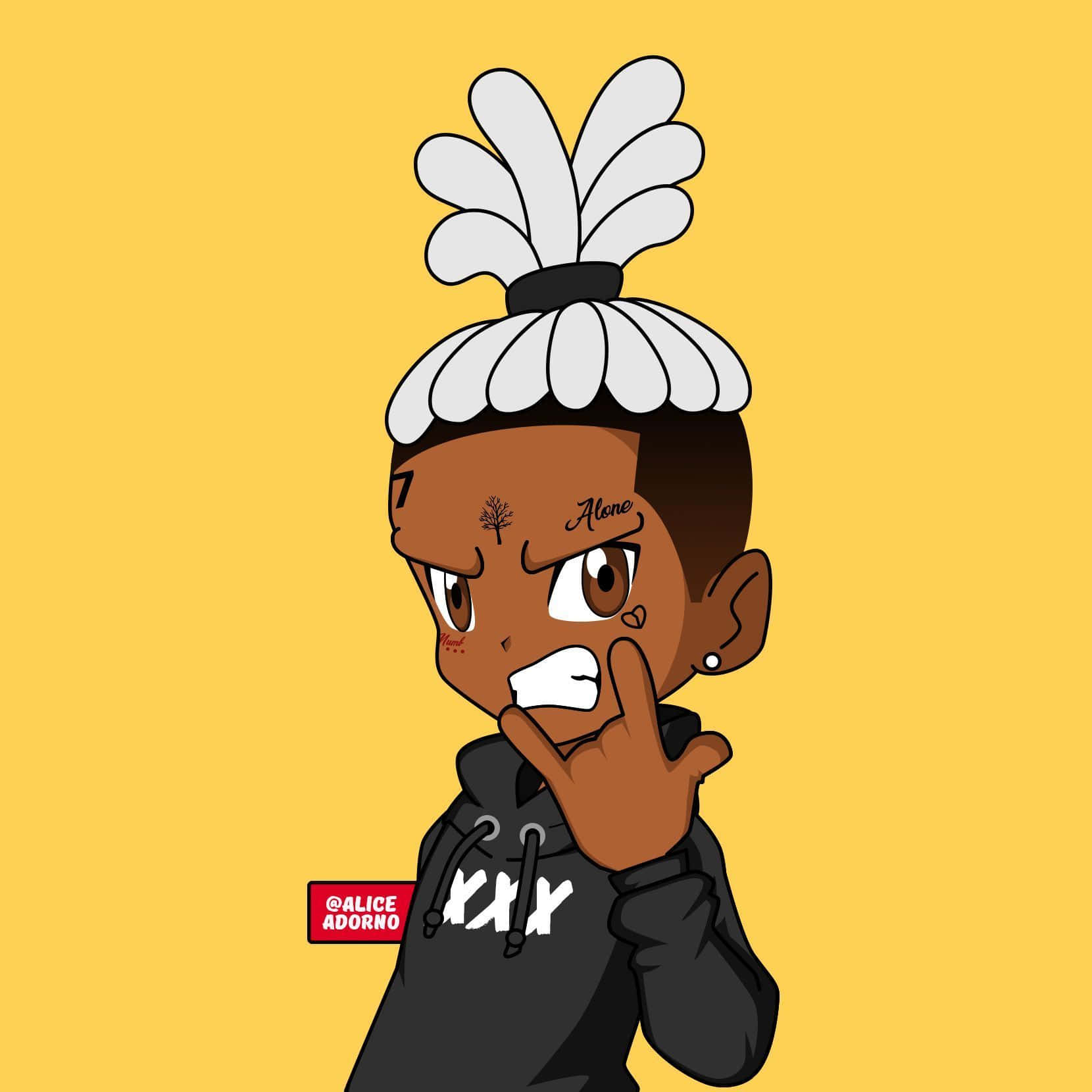 XXXTentacion Карикатурні Репери Рок-Он Шпалери