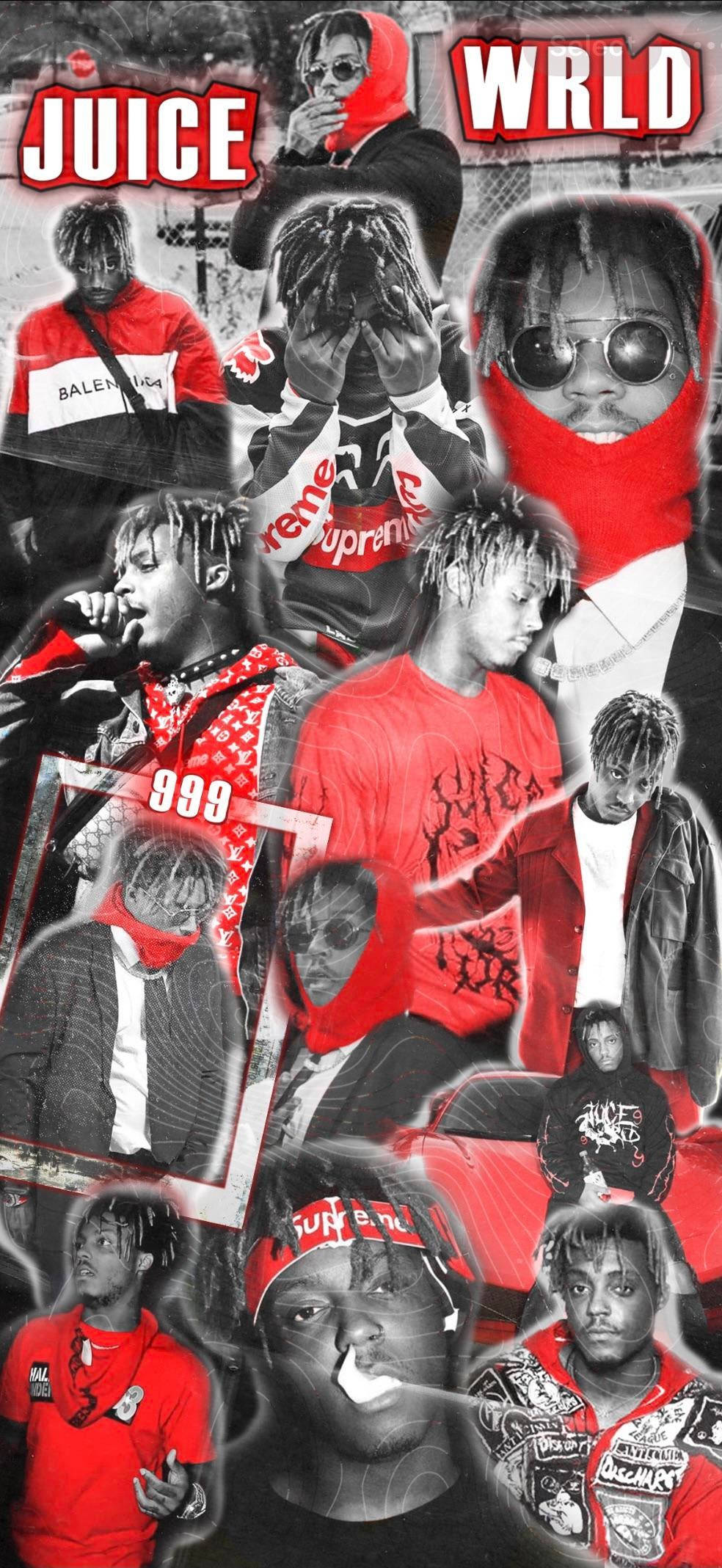 Коллаж американских рэперов XXXTentacion и Juice WRLD Шпалери