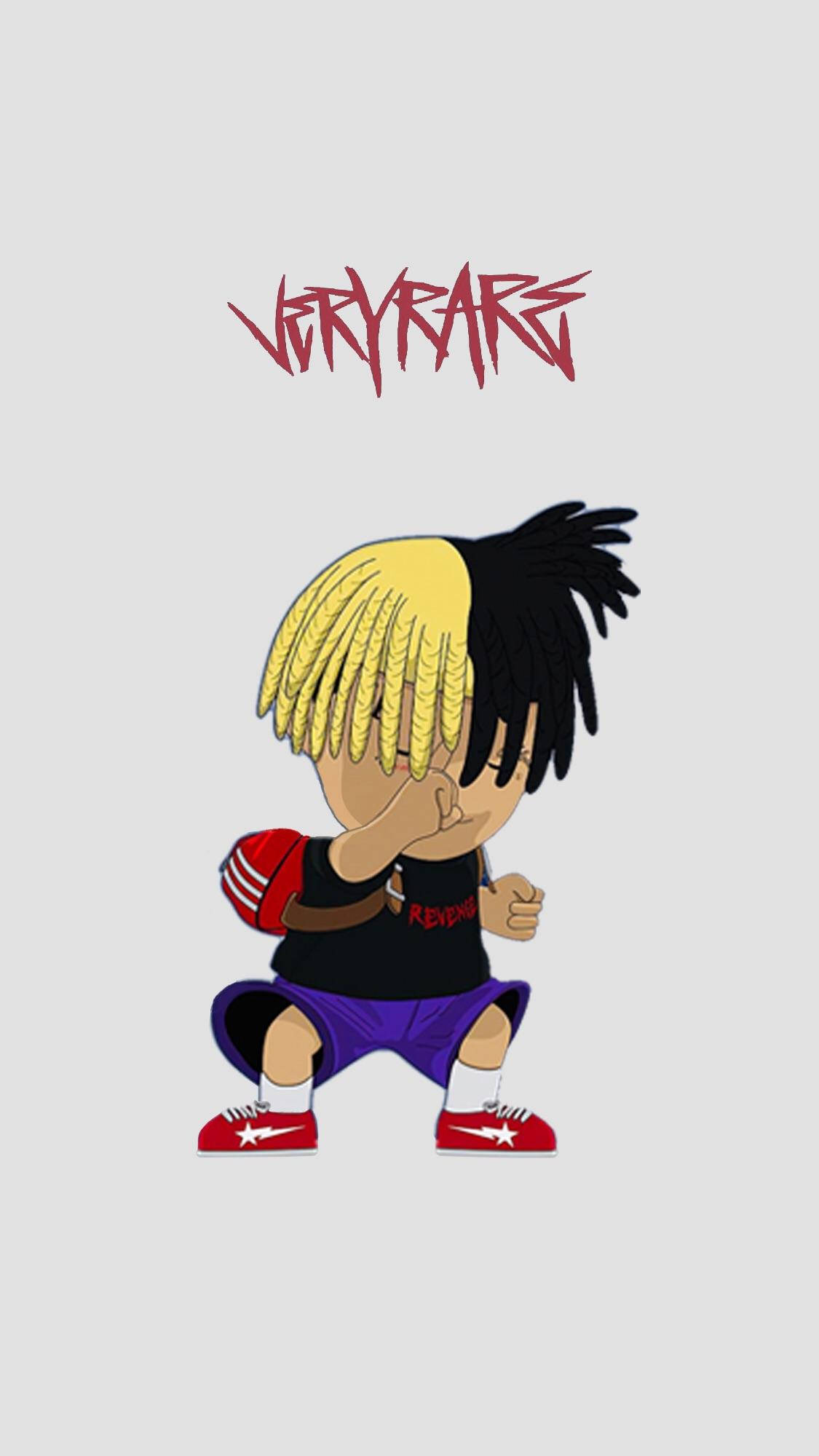Xxxtentacion Аніме Двоколірне Волосся Шпалери