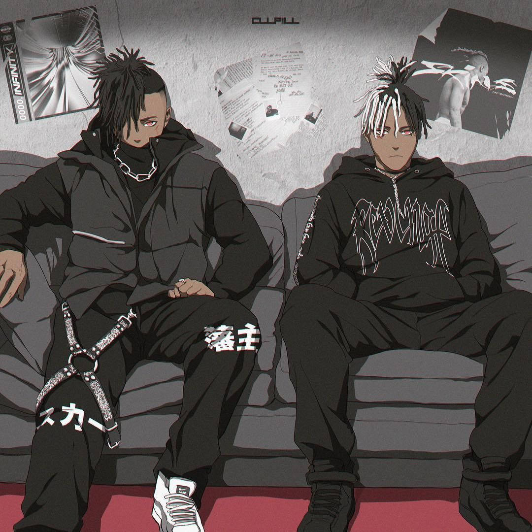 Xxxtentacion аніме з Scarlxrd Шпалери