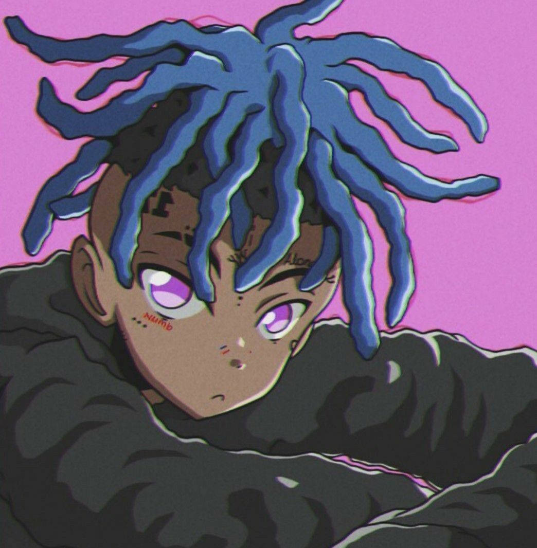Xxxtentacion в ретро-стилі аніме Шпалери