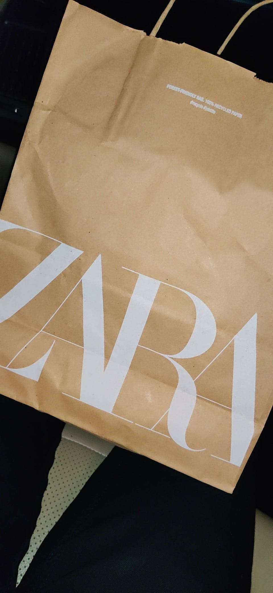 Бумажный пакет Zara Шпалери