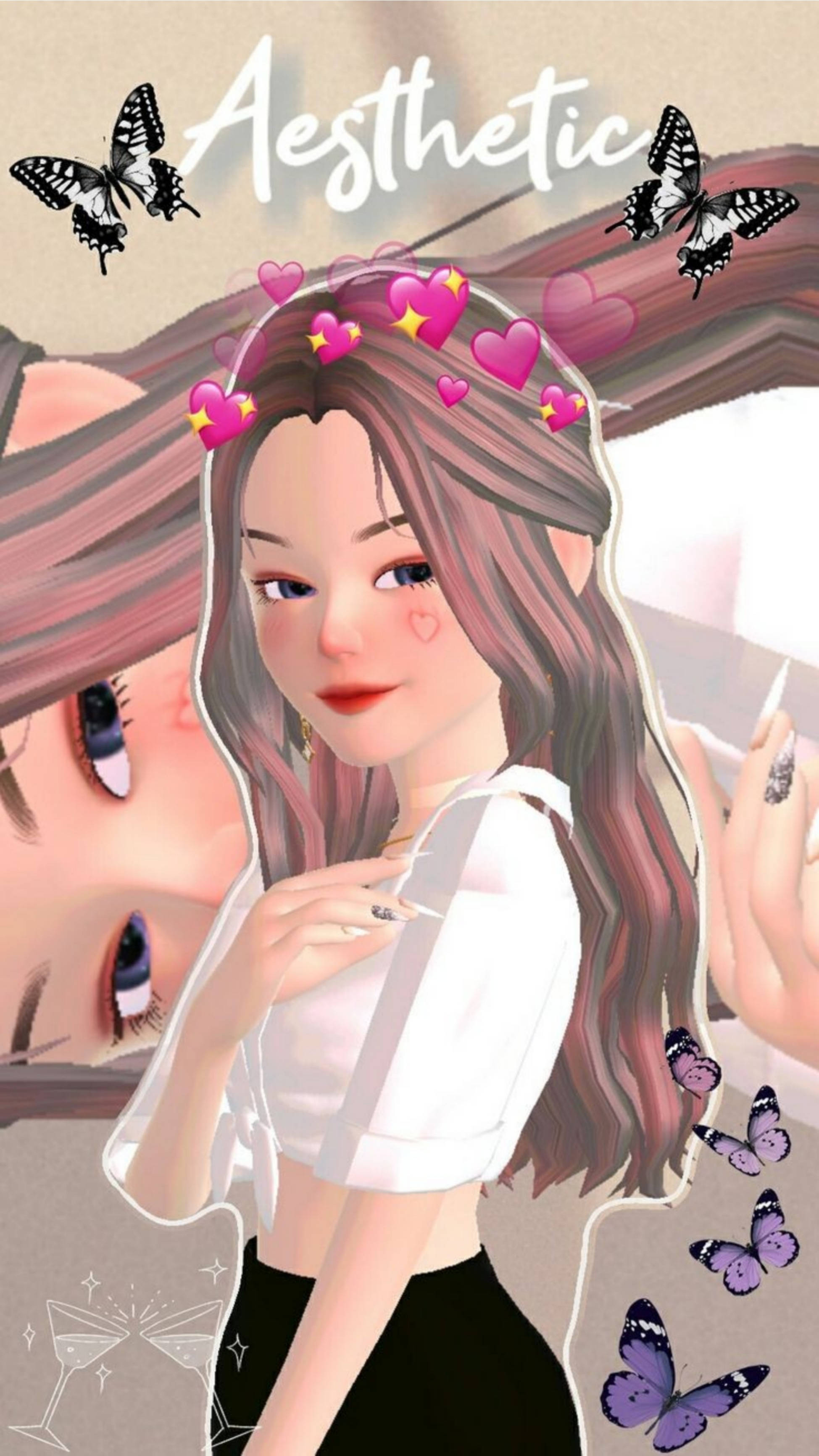 Zepeto Естетична Дівчина Шпалери