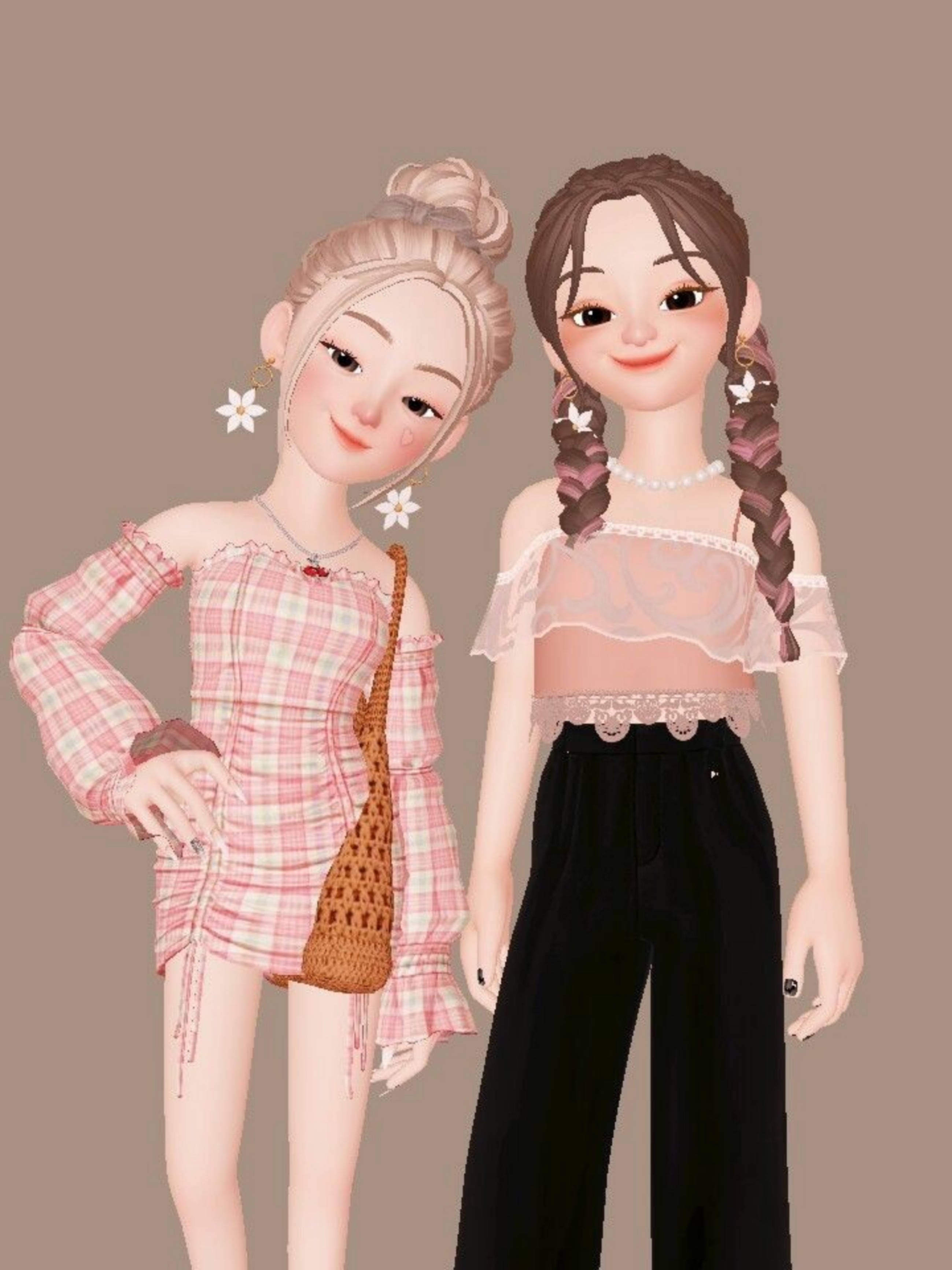 Модні дівчата-персонажі Zepeto Шпалери