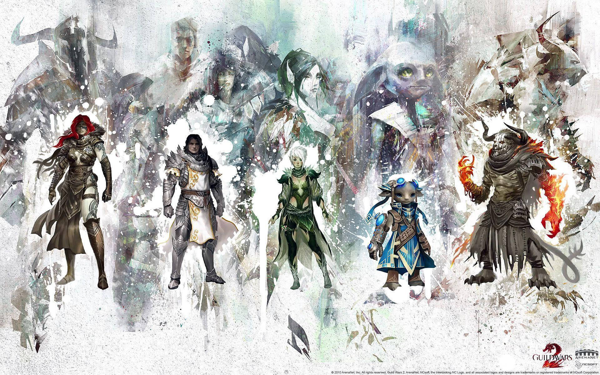 Абстрактне мистецтво Guild Wars 2 Шпалери
