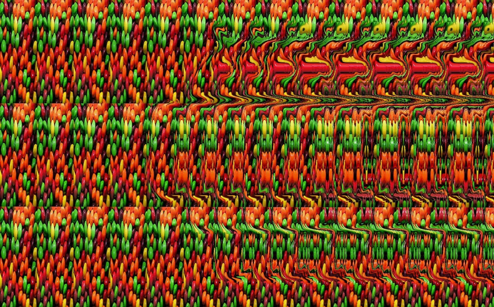 Абстрактний глітч-патерн Magic Eye 3D стереограма Шпалери