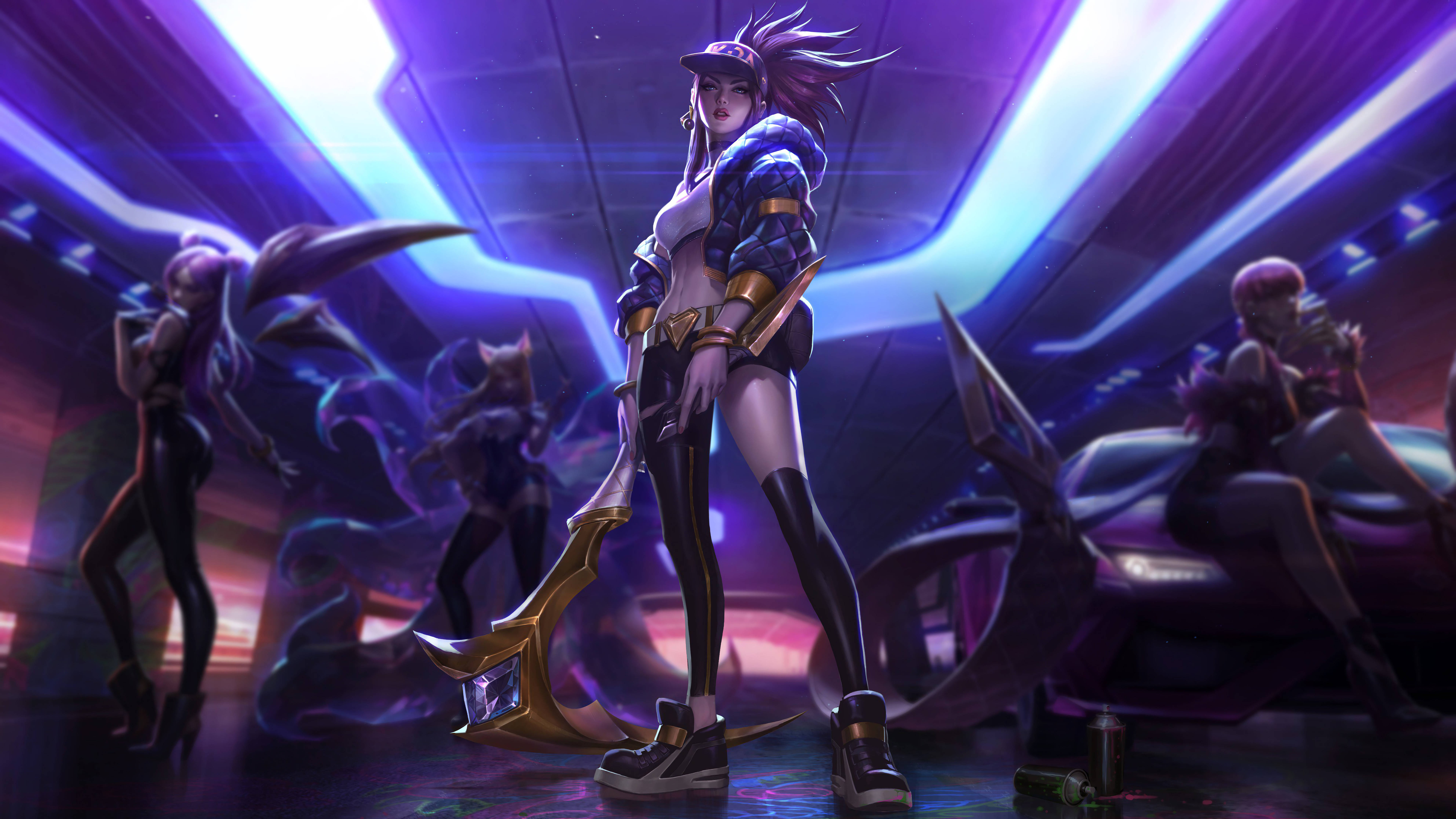 Акалі з K/DA More MTV Original Edition Шпалери