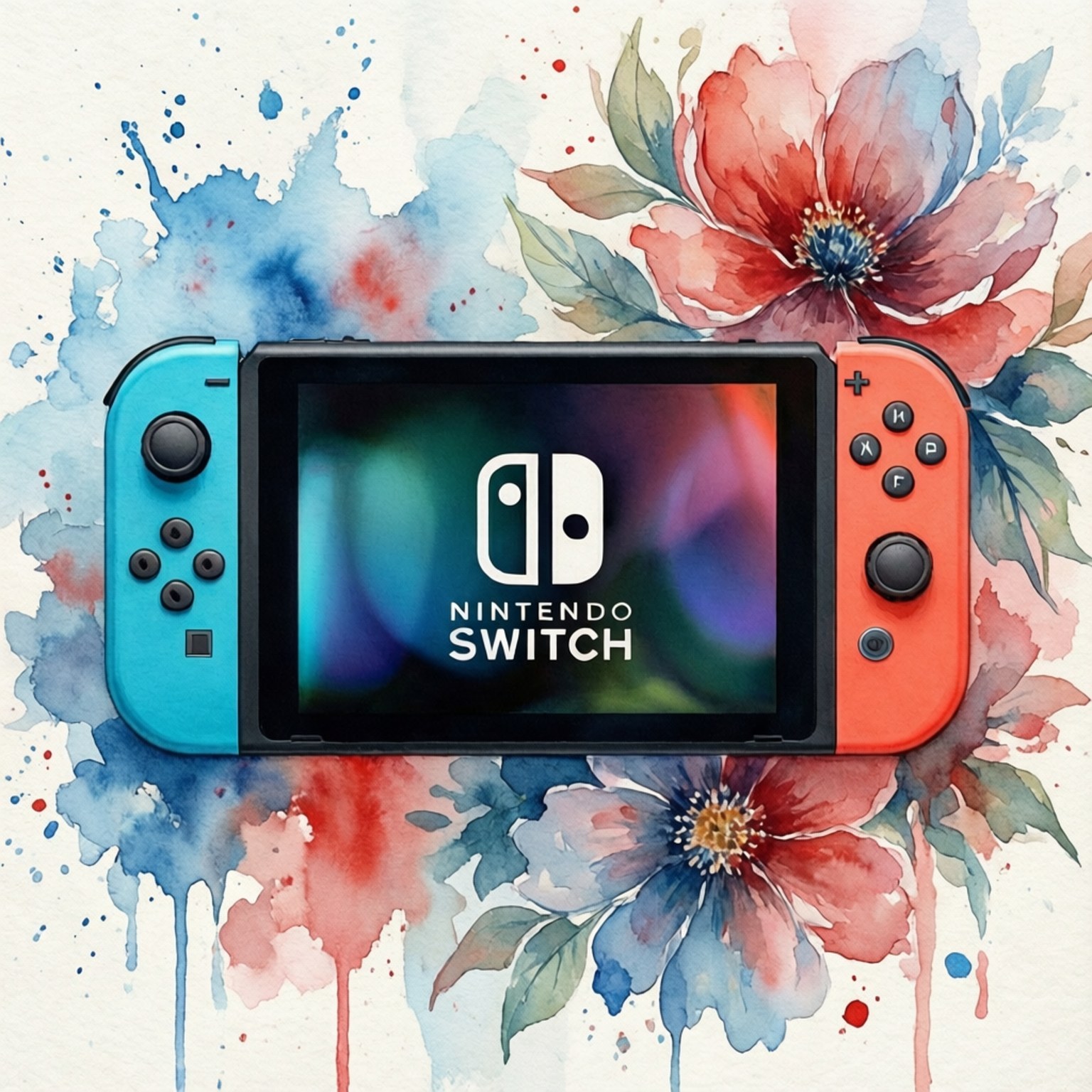 Акварельний Switch Шпалери