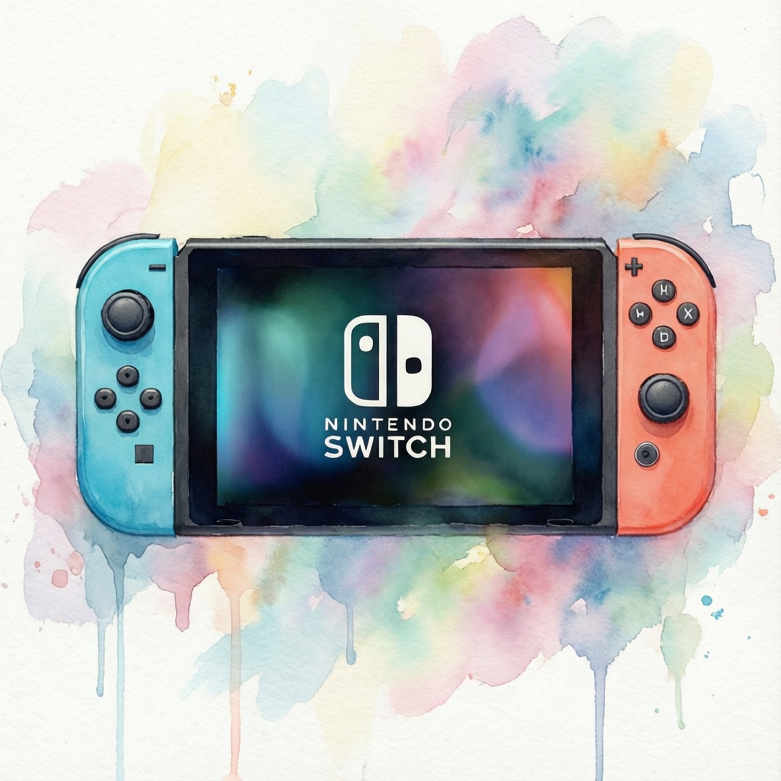 Акварельний Switch Шпалери