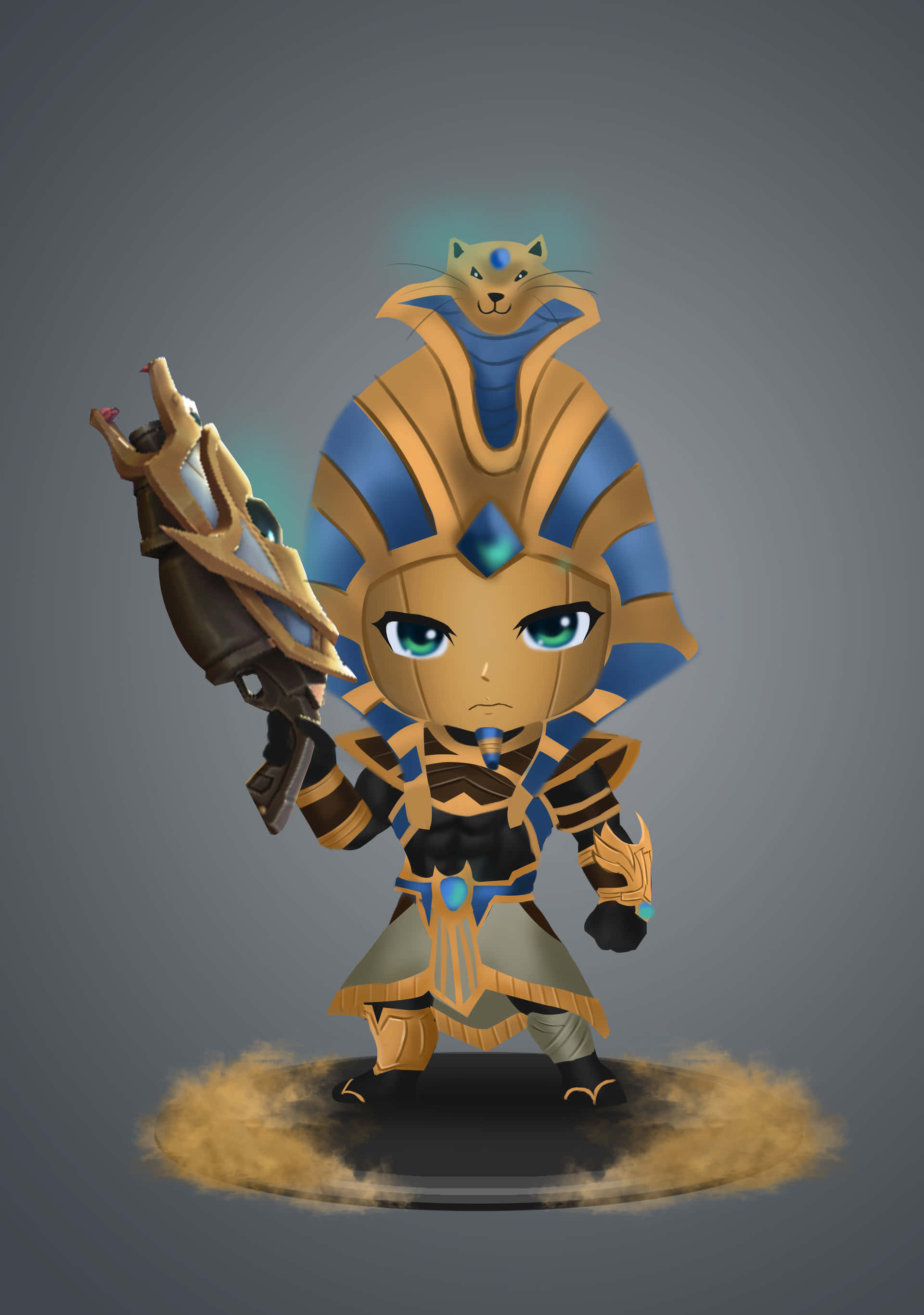 Аниме-стиль Анубис Mobile Legends Роджер Шпалери