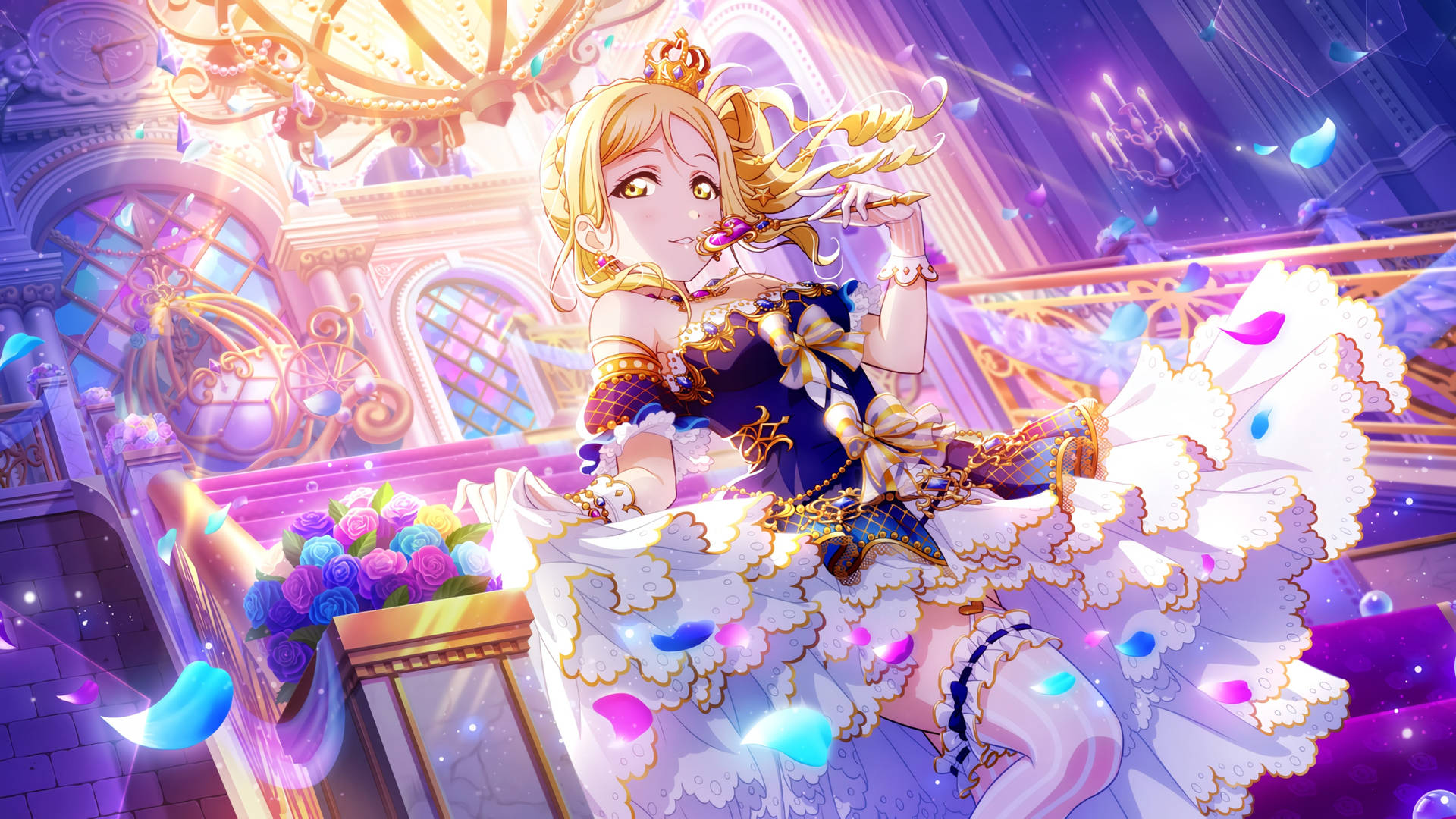 Шпалери аніме Love Live Елі — Аніме жива гіфка Шпалери
