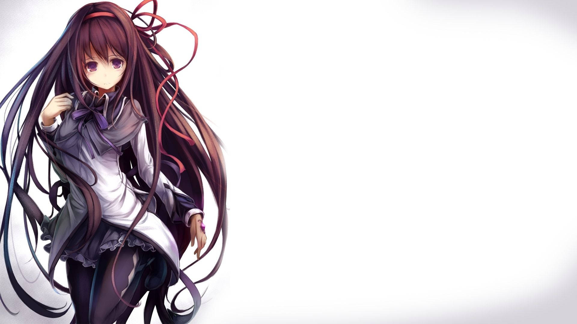 Хомура Акаемі з Puella Magi Madoka Magica, аніме-дівчина, шпалери