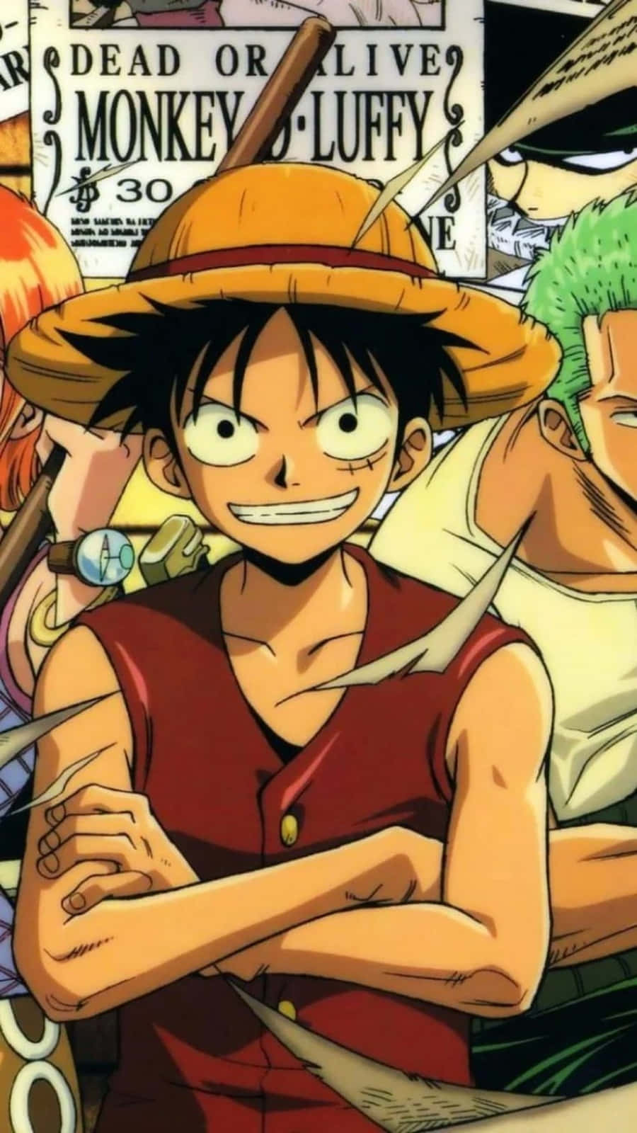 Луффі на телефон [шпалера] — One Piece Шпалери