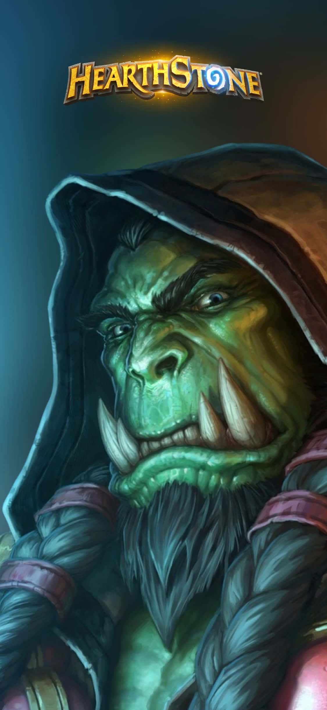 Битва в Hearthstone на твоем iPhone Xs Шпалери