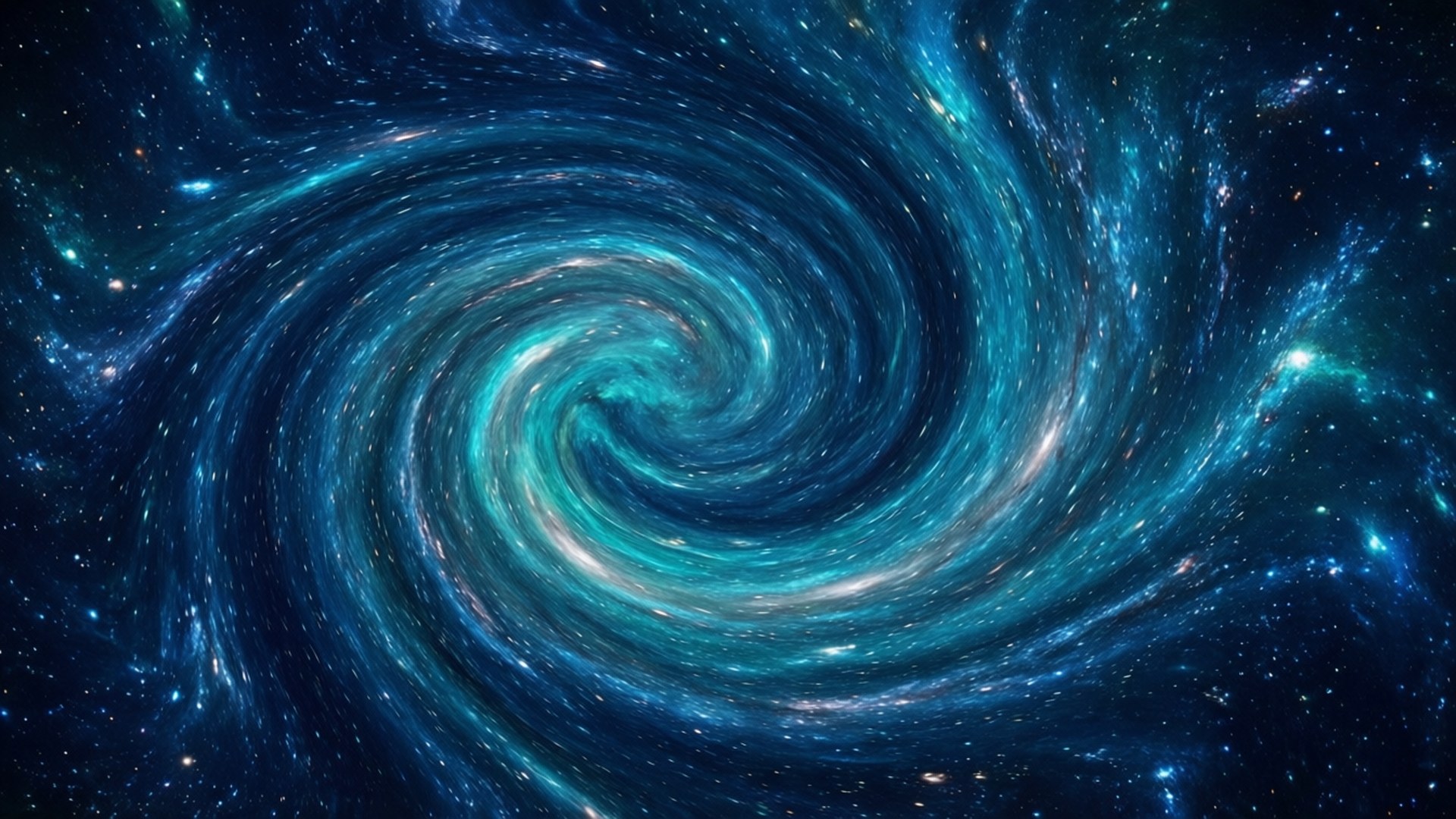 Блакитний космічний вихор Шпалери