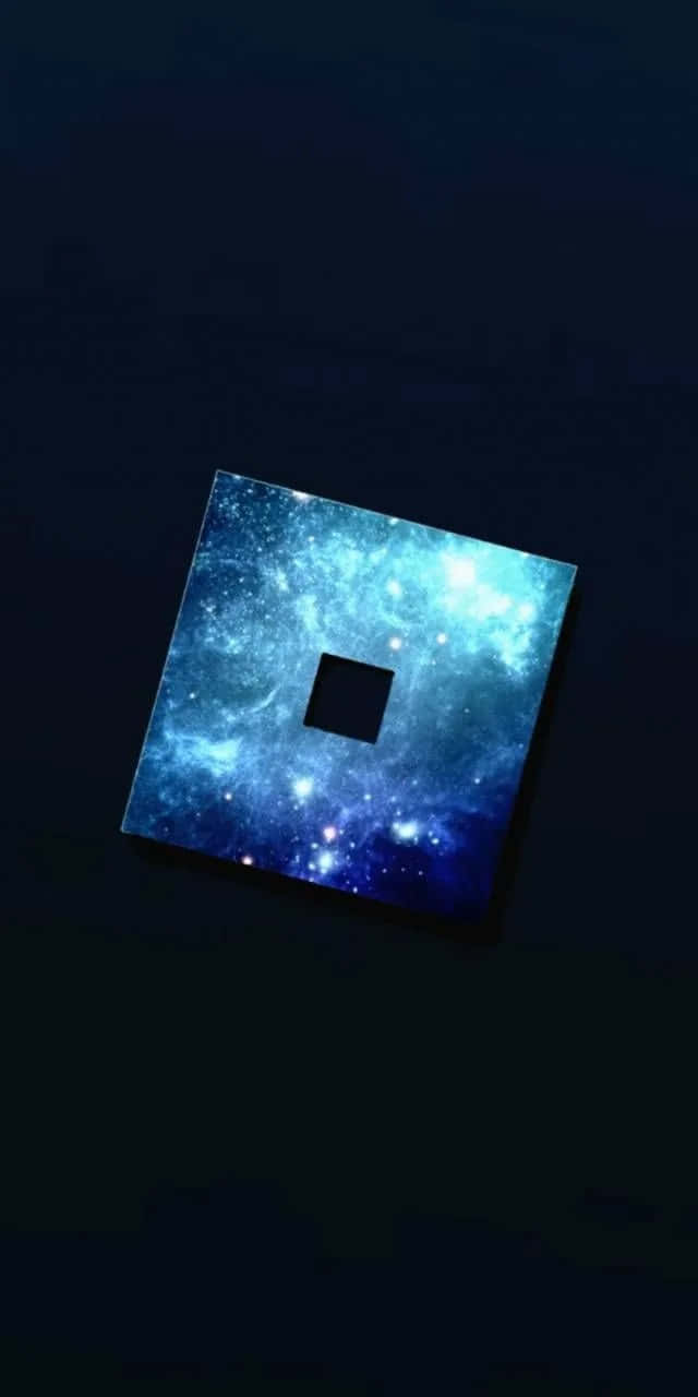 Блискучий синій логотип Roblox Шпалери