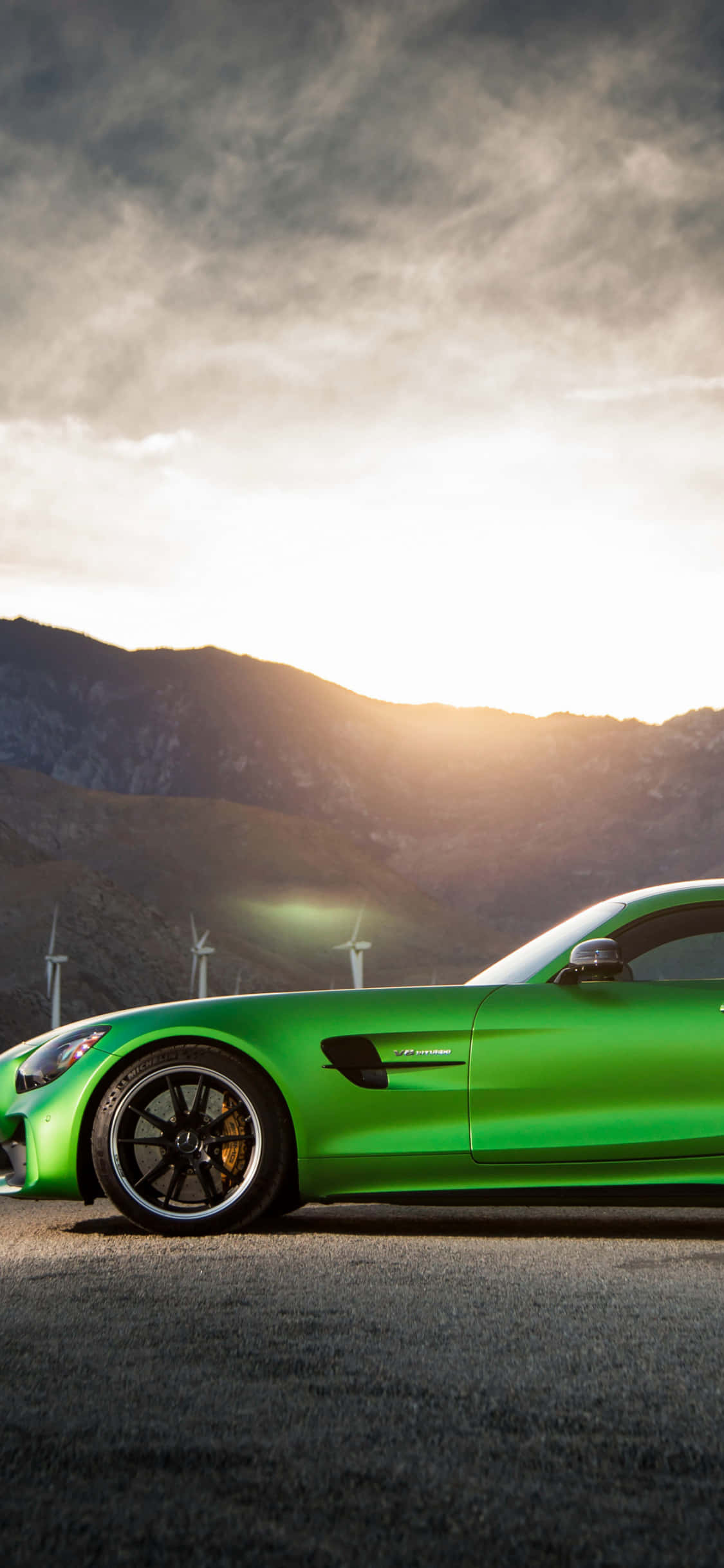 Боковой профиль спортивного автомобиля Android Amg Gt-r Фон Шпалери
