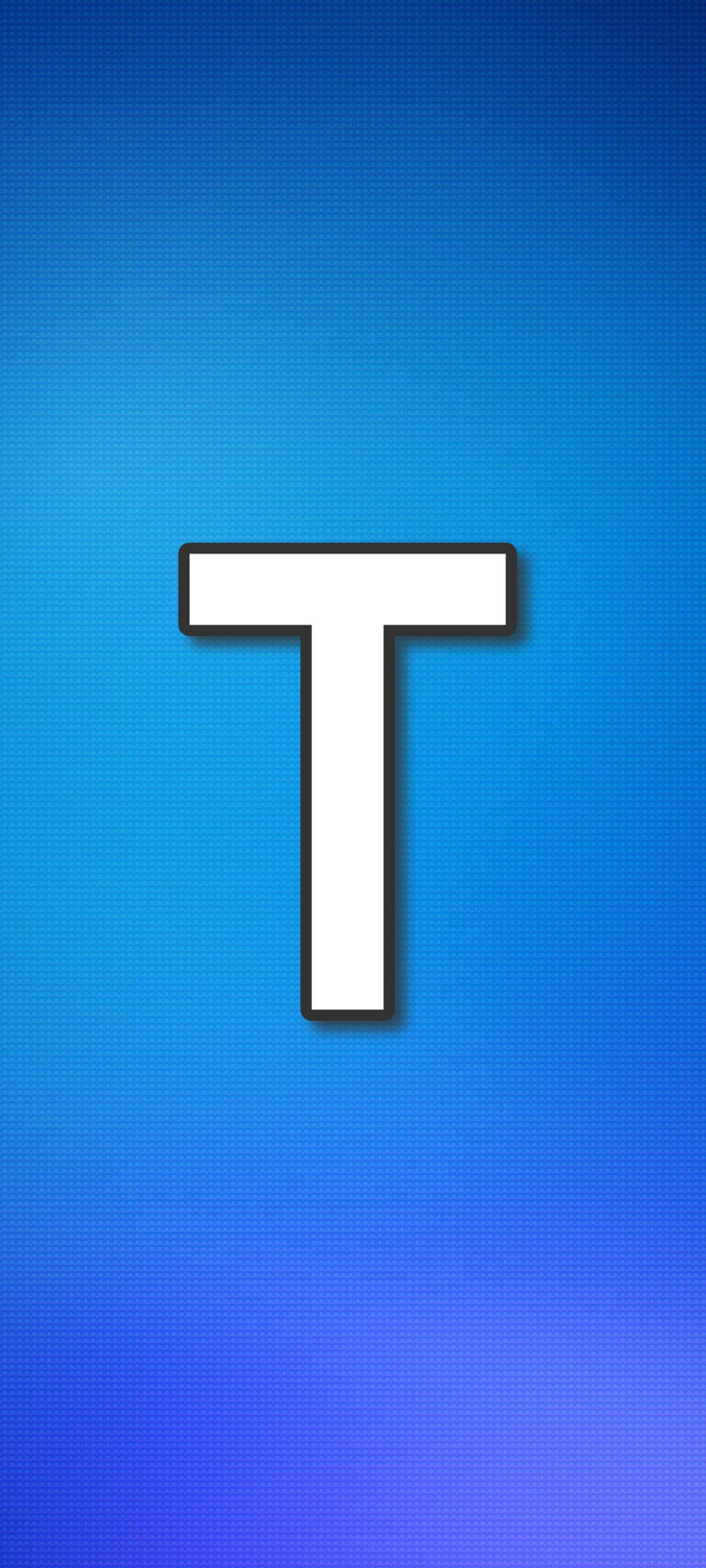 Буква T в сітчатому узорі Шпалери