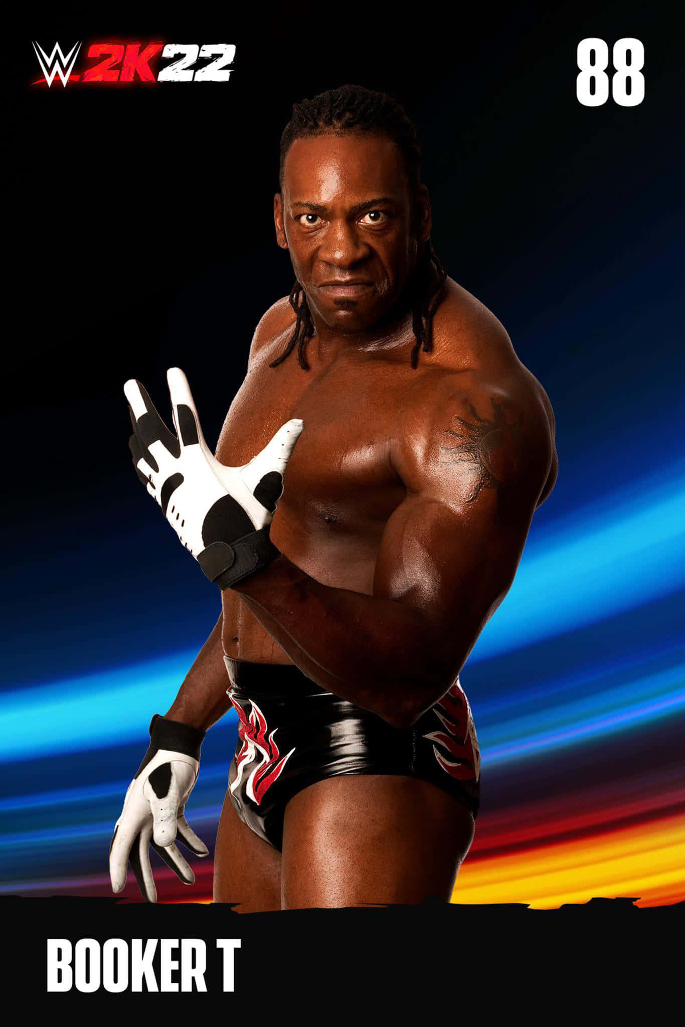 Букер Т на постере WWE 2022 Шпалери