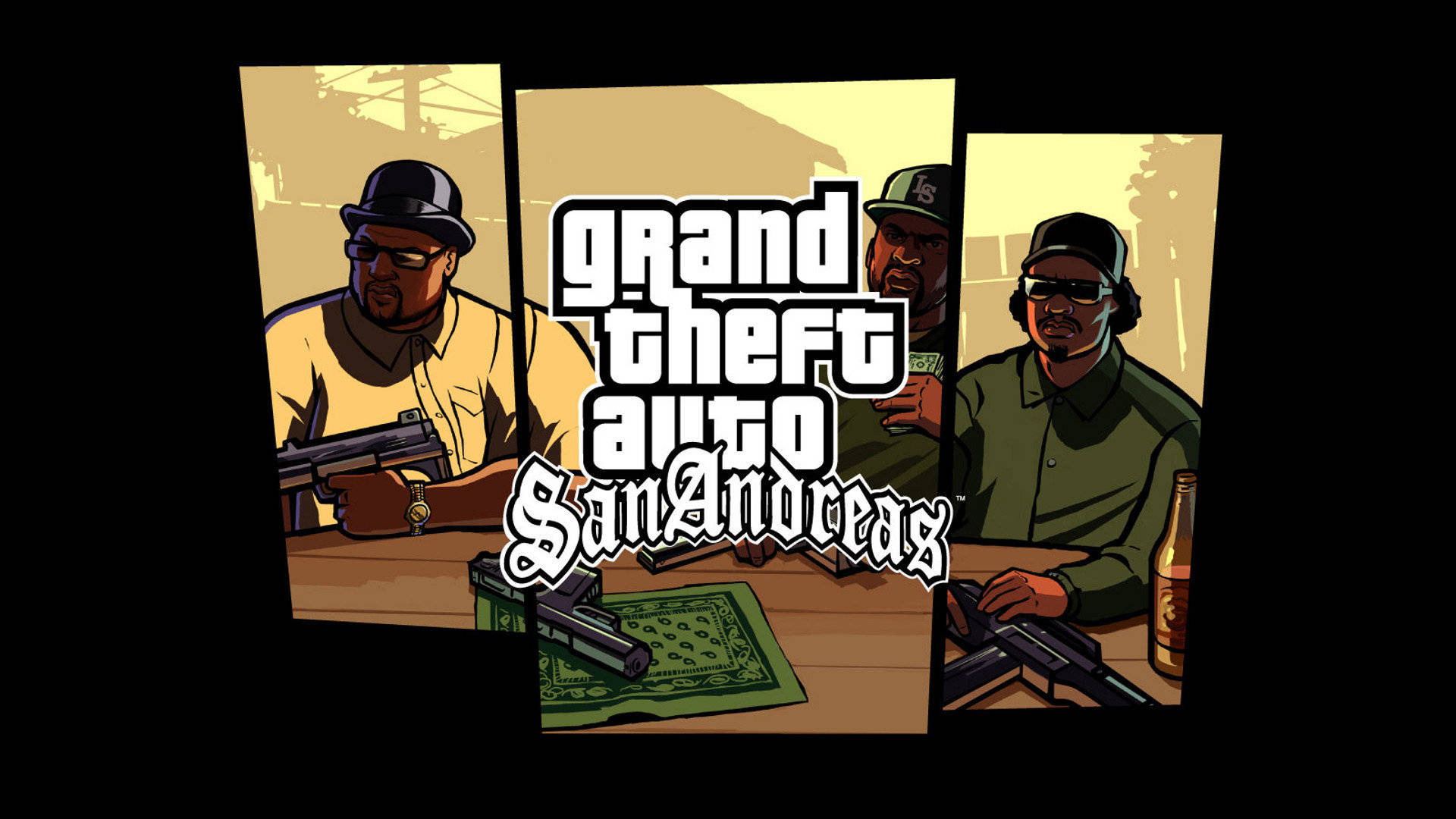 Біг Смоук, Райдер та Світ з GTA SA в 4K Шпалери