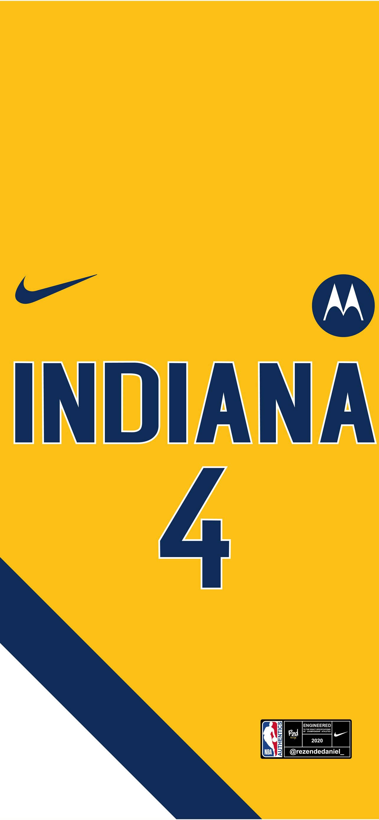 Векторна ілюстрація джерсі Indiana Pacers Шпалери